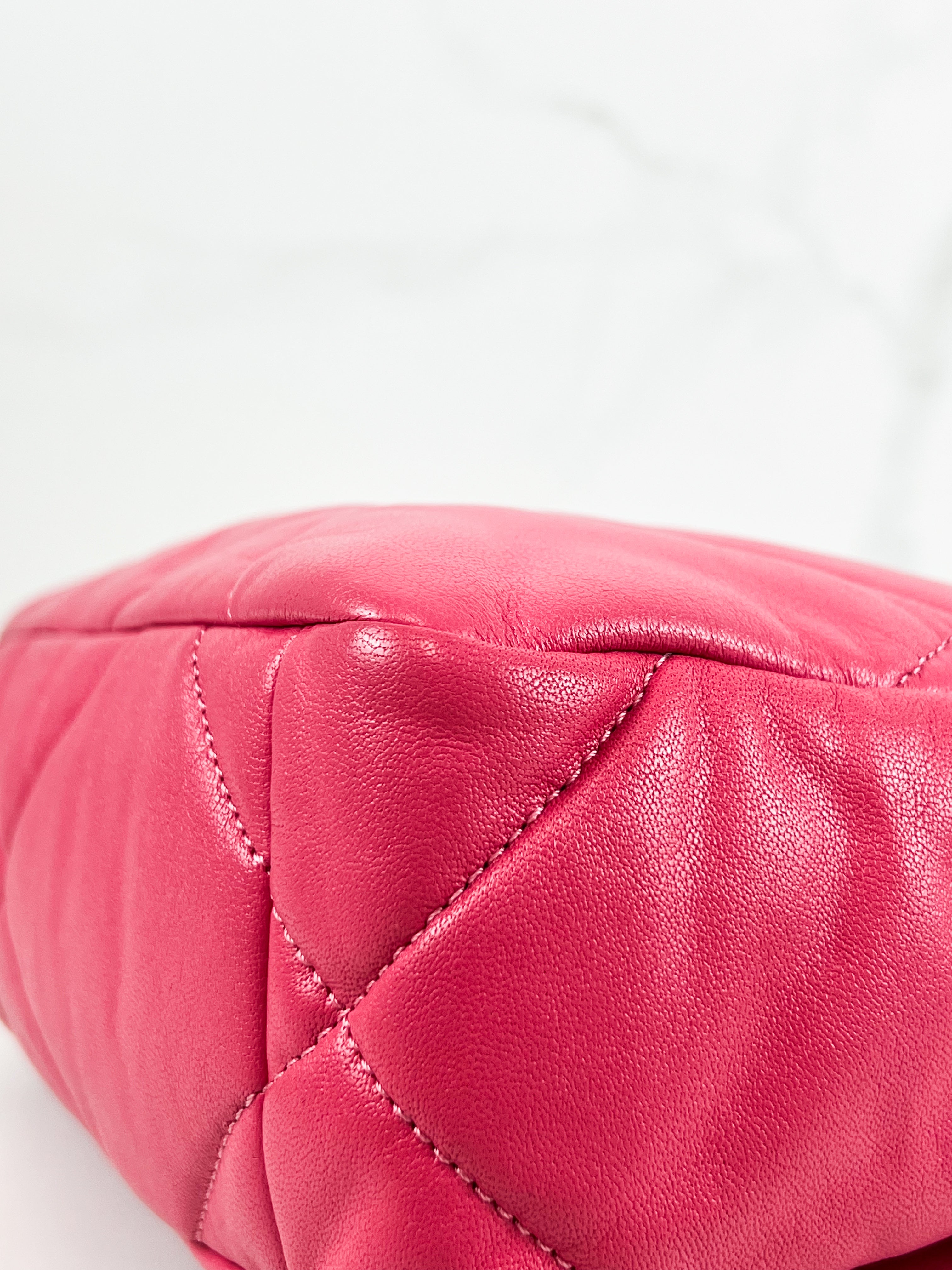 Chanel Pink Small Lambskin 19 with Gold & Silver Tone Hardware