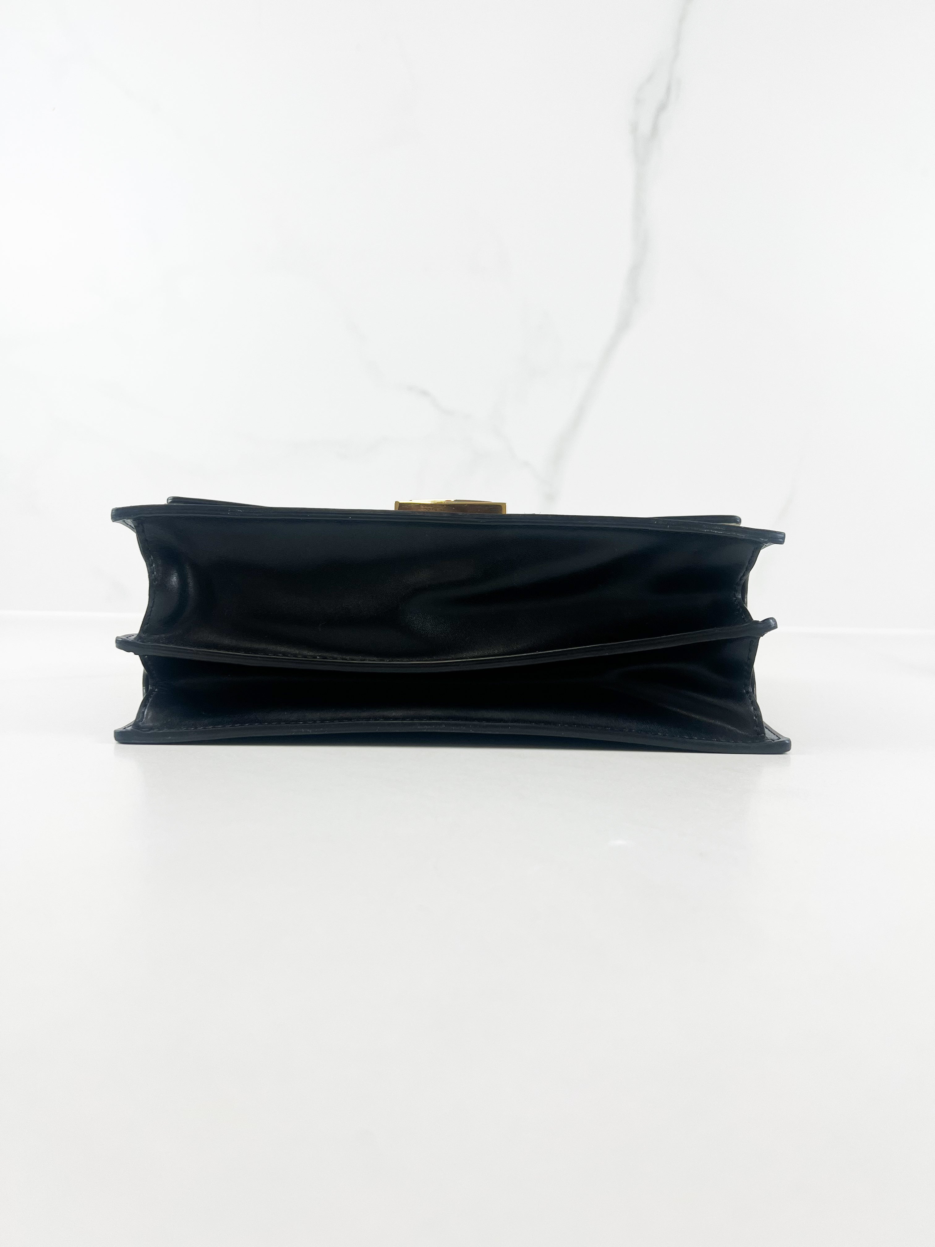 Fendi Kan I Medium Embossed Shoulder Flap Bag