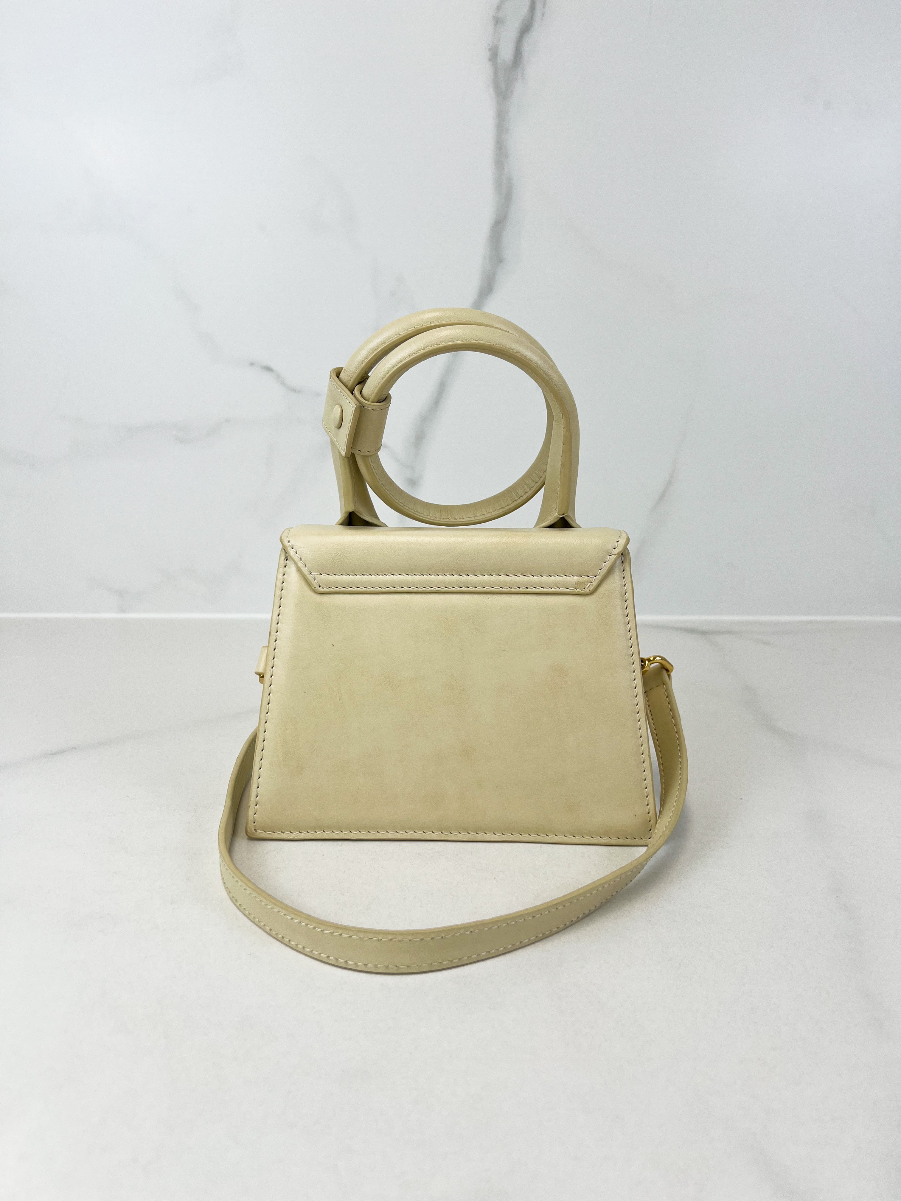 Jacquemus Ivory Le Chiquito Leather Crossbody