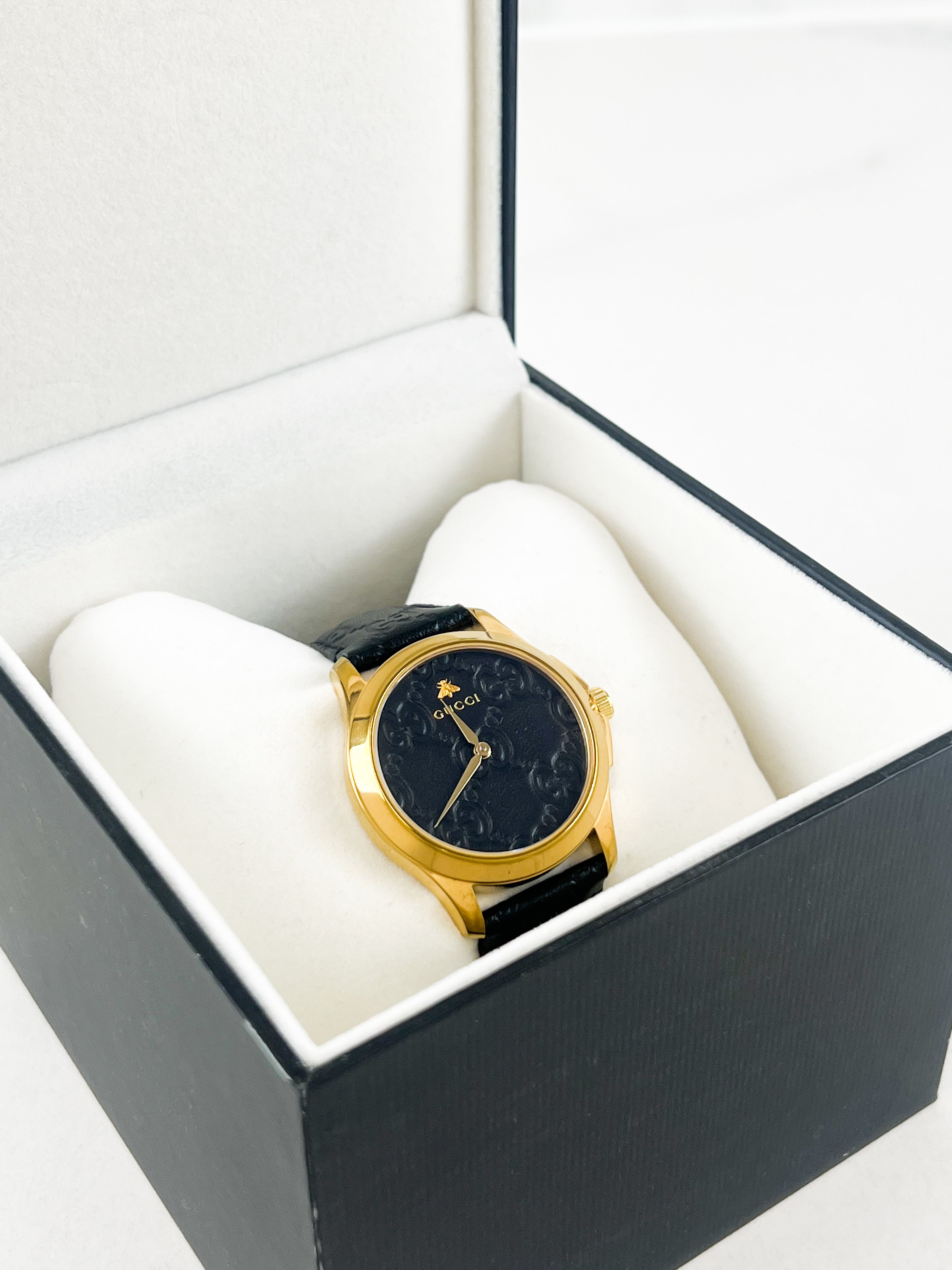 Gucci G-Timeless Watch with Gold-Tone Case