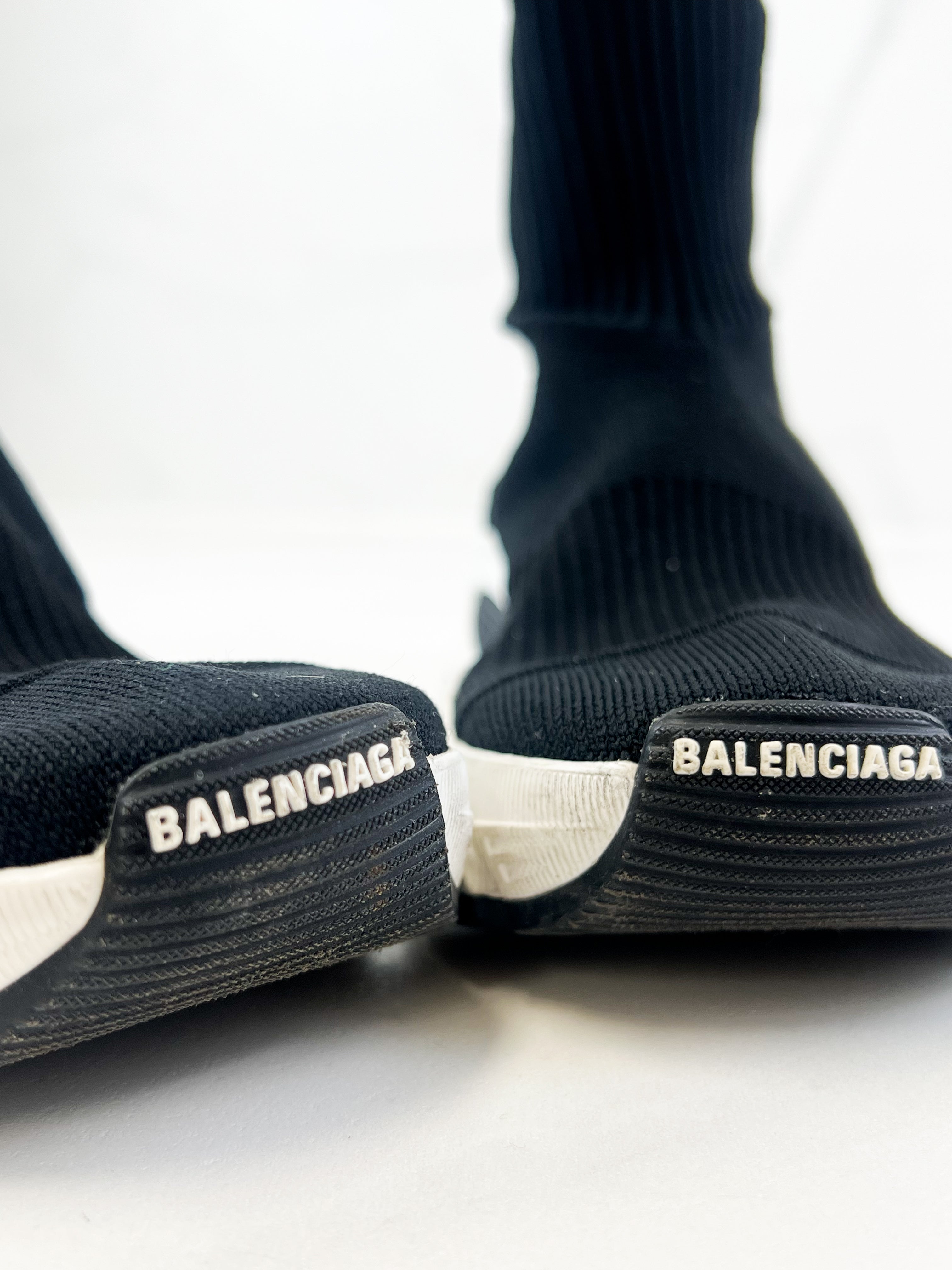 Balenciaga Black Knit Sneaker Size 35