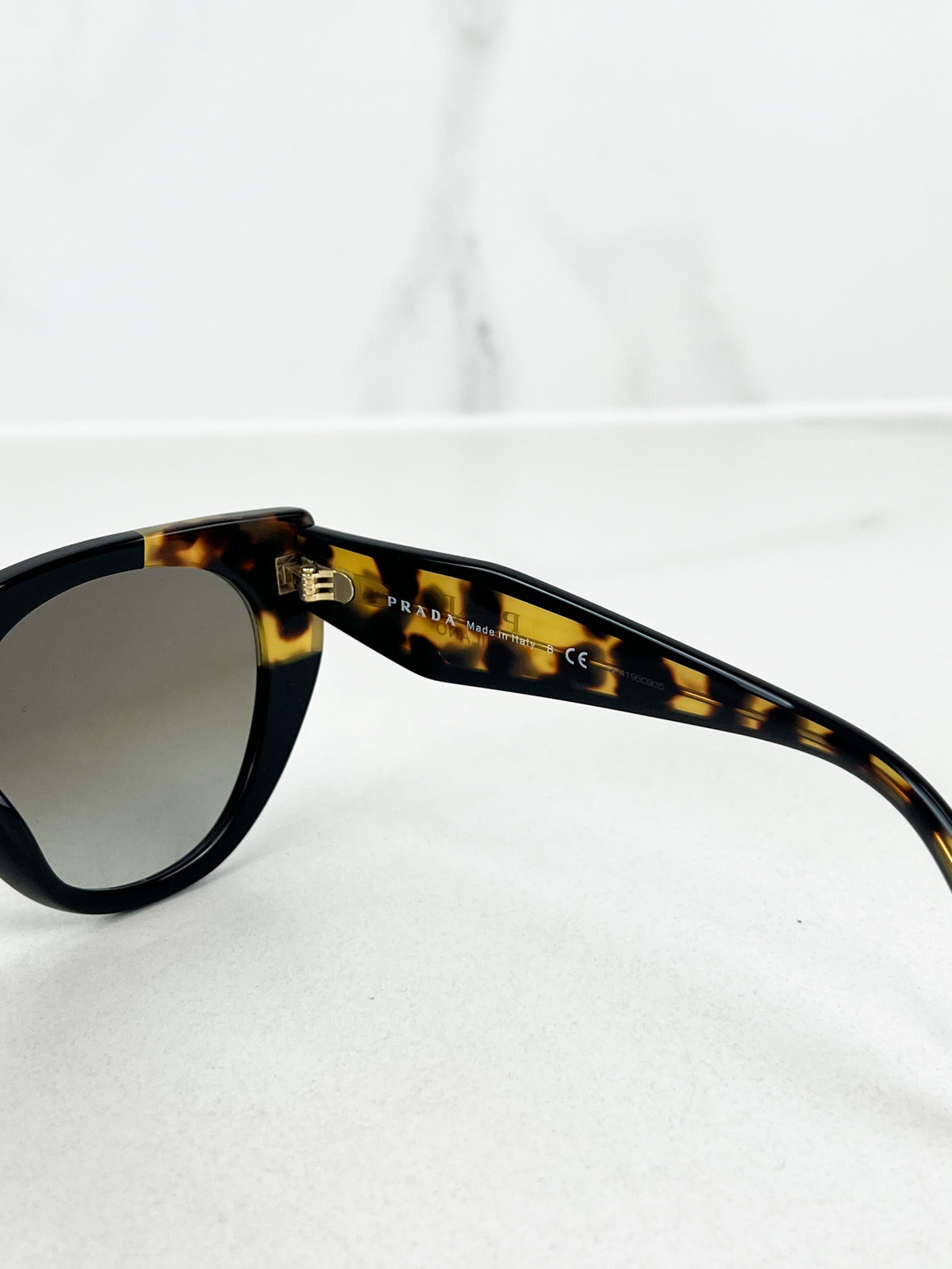 Prada Honey Tortoise Cat-Eye Sunglasses