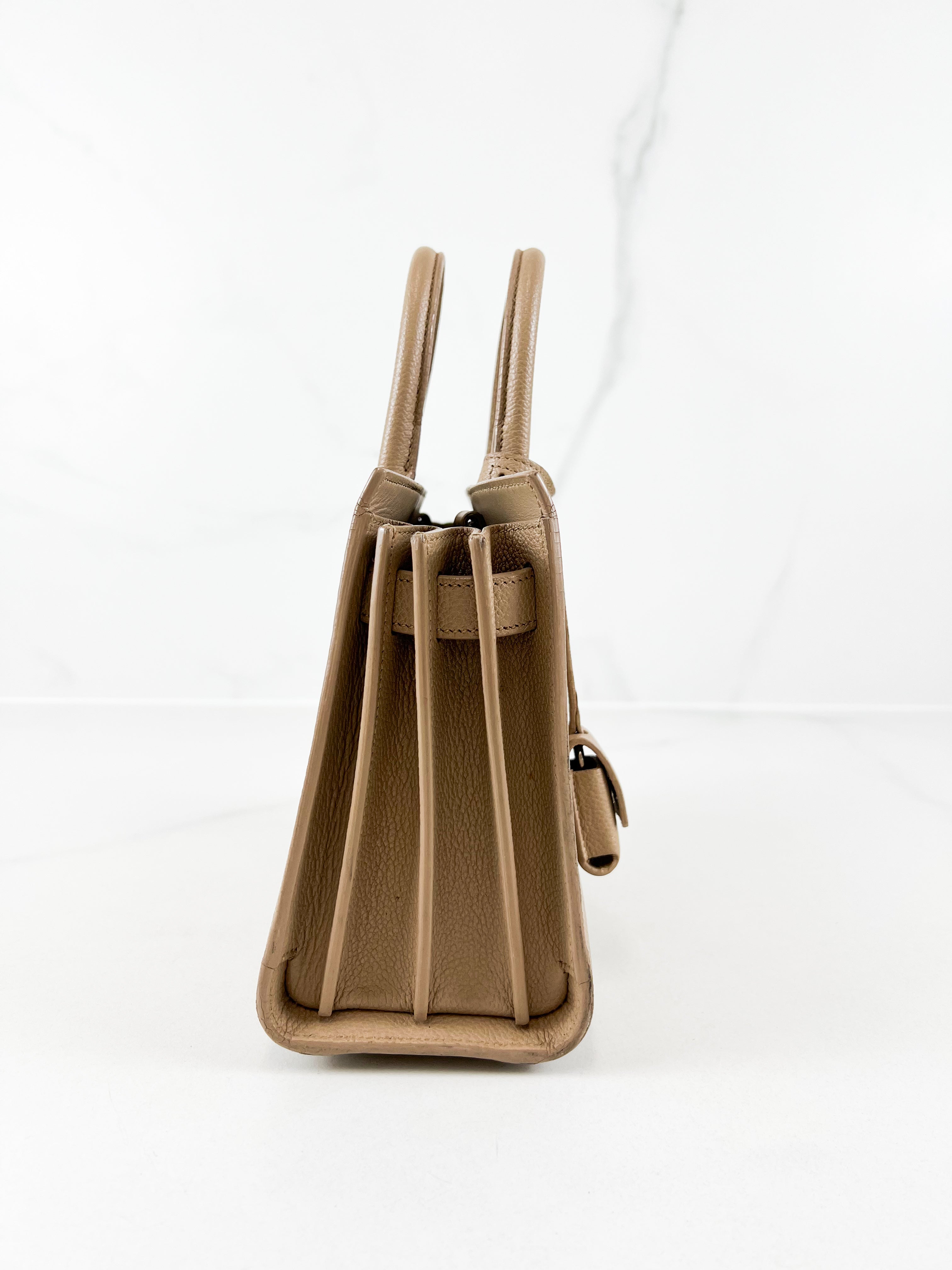 Saint Laurent Nano Sac De Jour in Beige