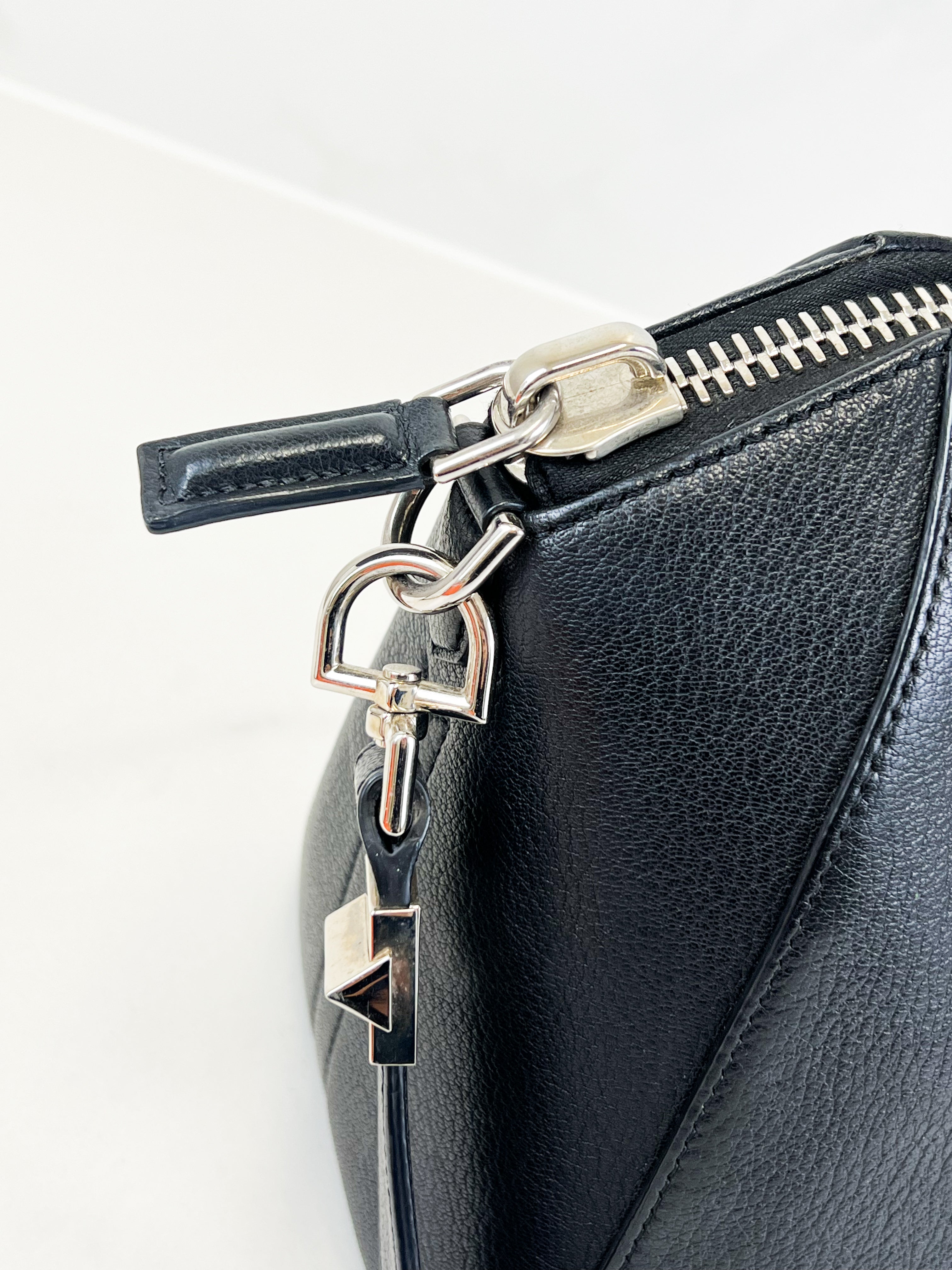 Givenchy Antigona Grained Leather Small Black Shoulder Bag