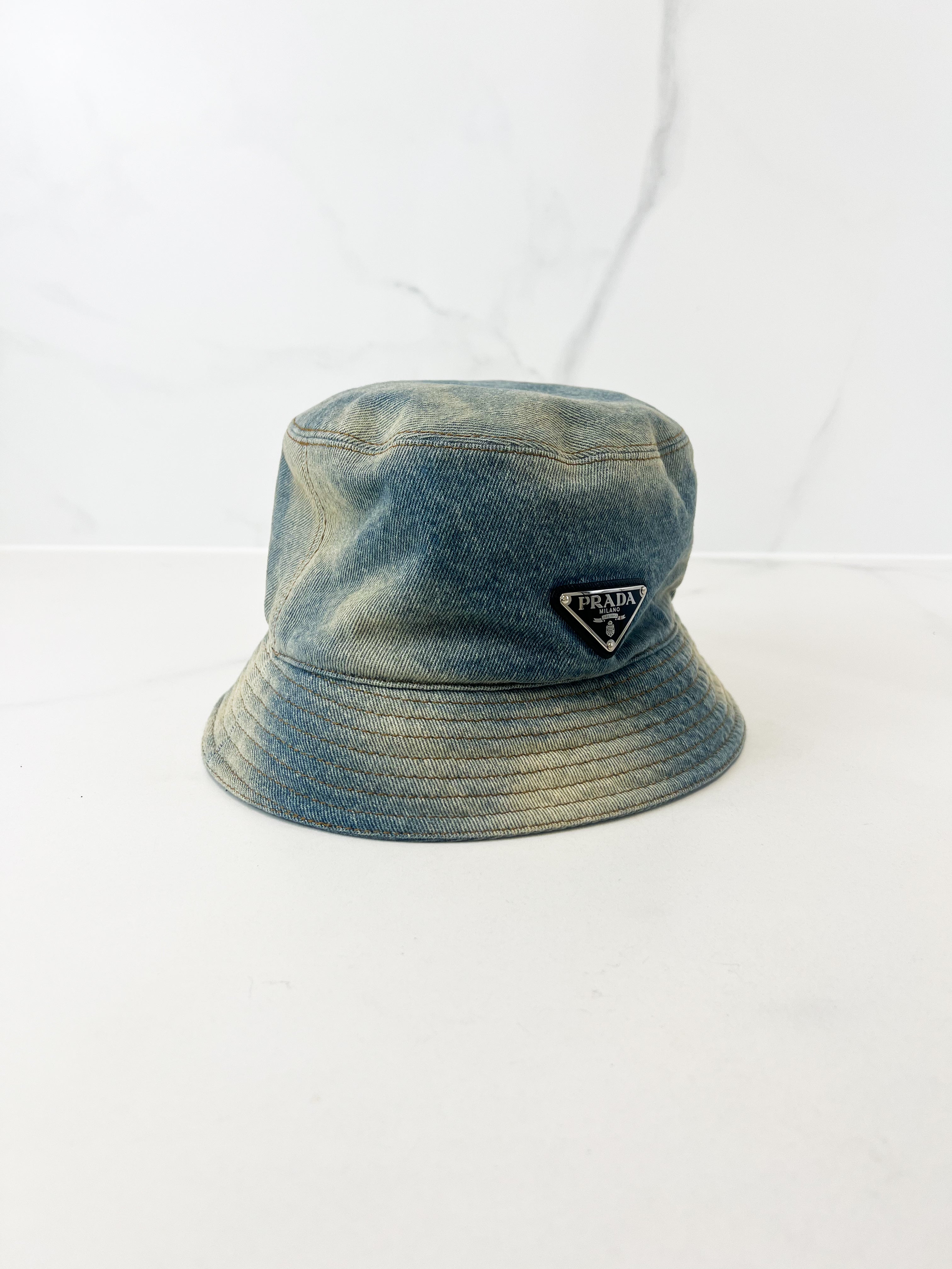 Prada Denim Bucket Hat Size Medium