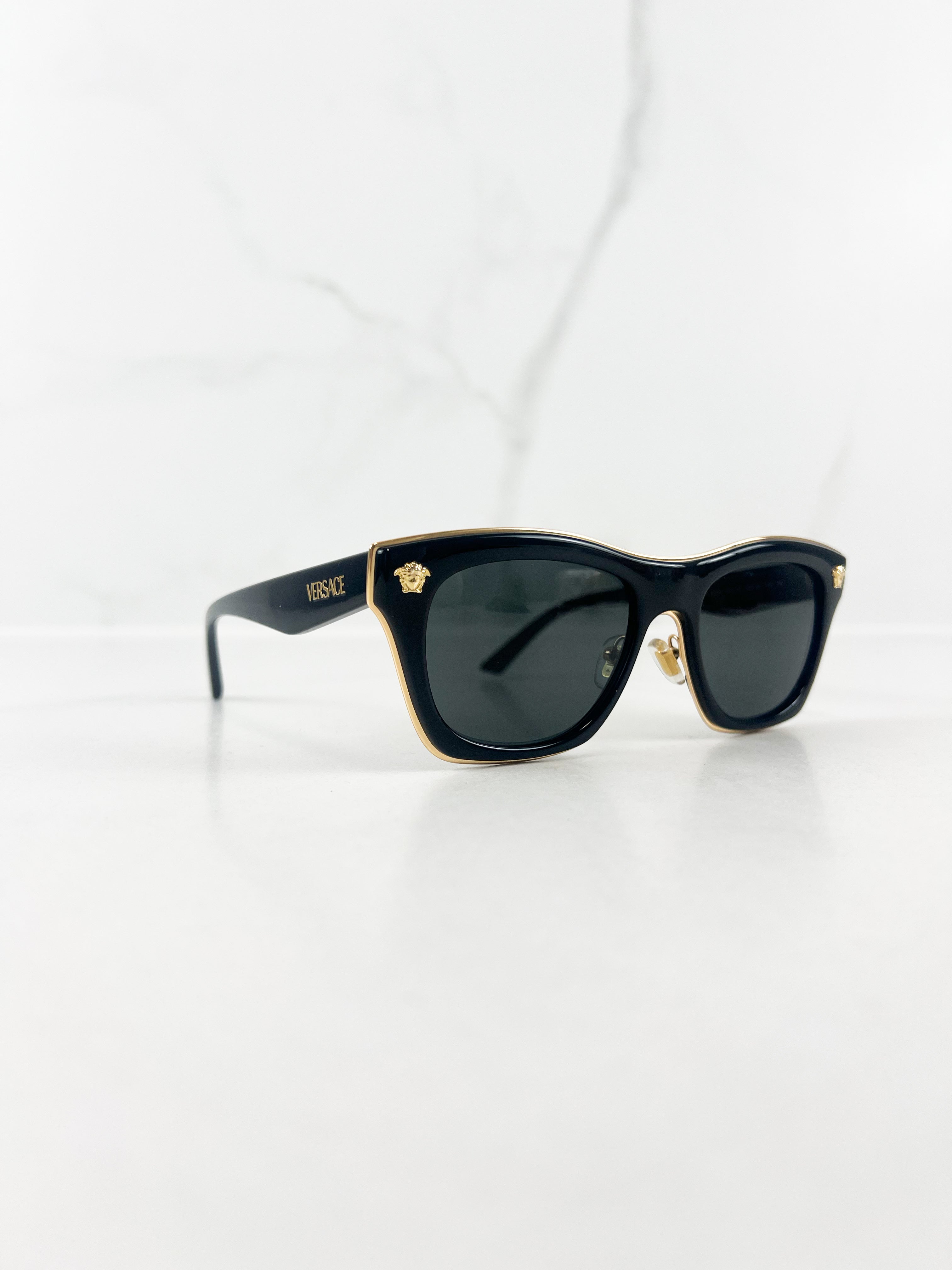 Versace Medusa Logo Sunglasses in Black