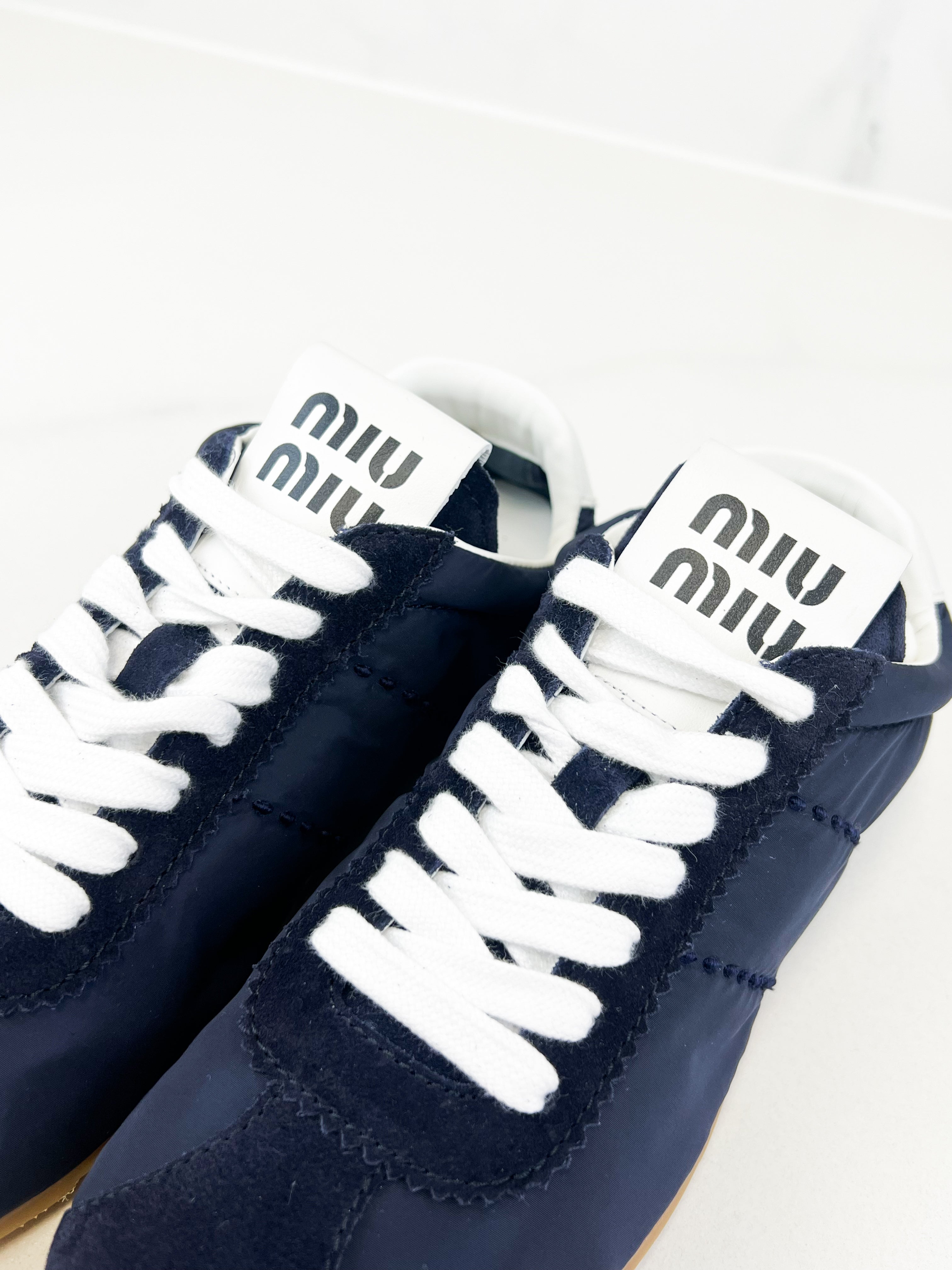 Miu Miu Plume Sneaker Size 37