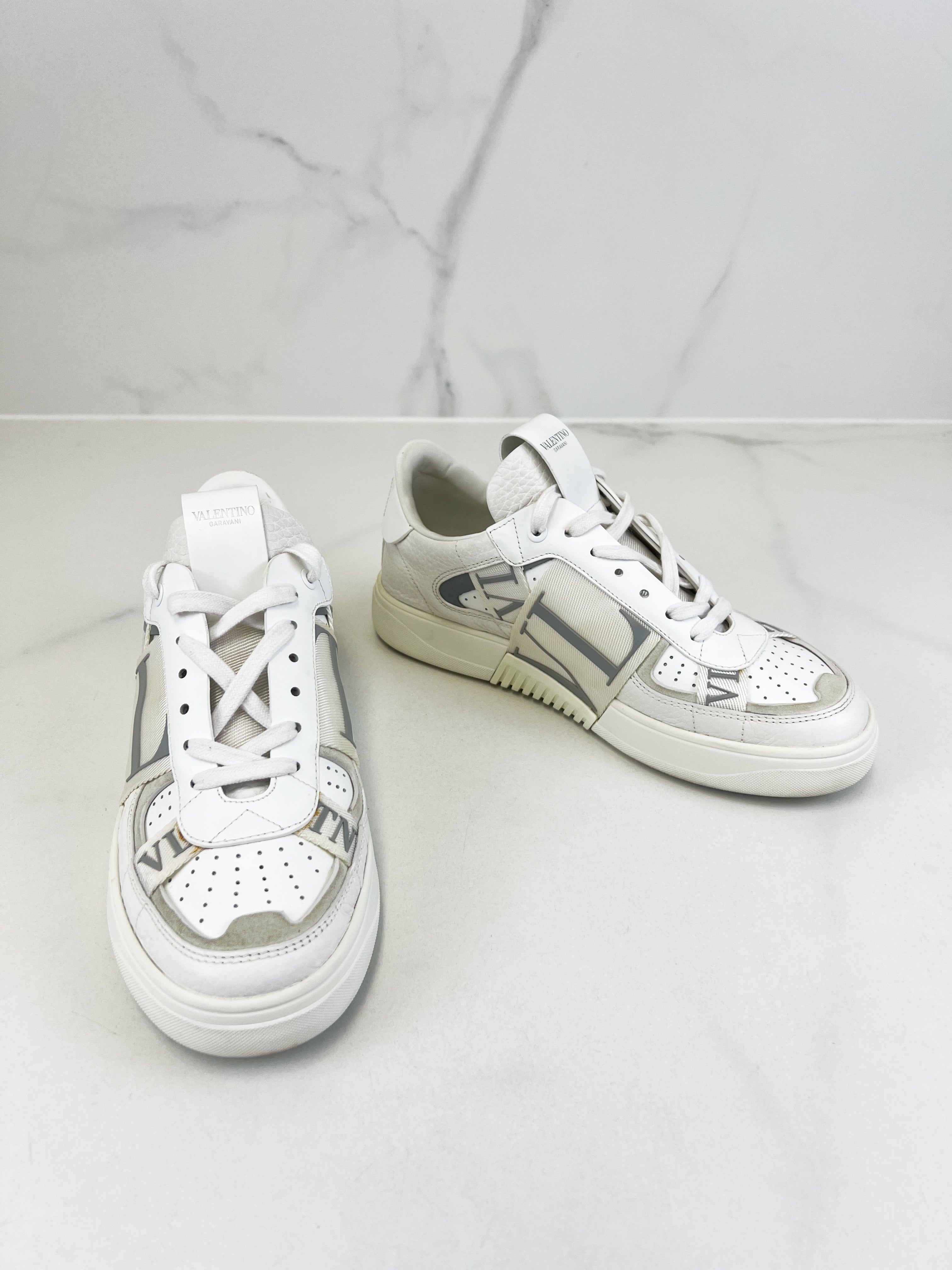 Valentino Garavani Beige VLTN Sneaker Size 38