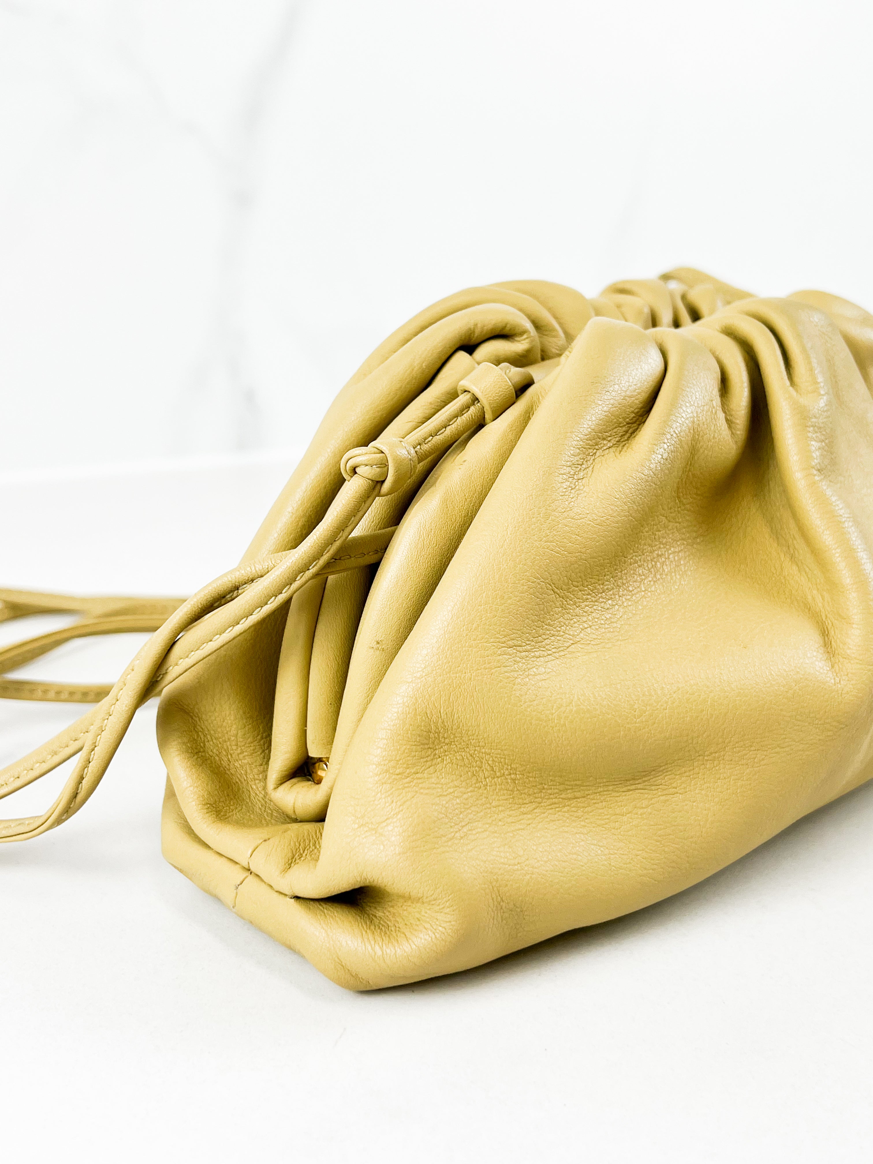 Bottega Veneta Beige Small Pouch