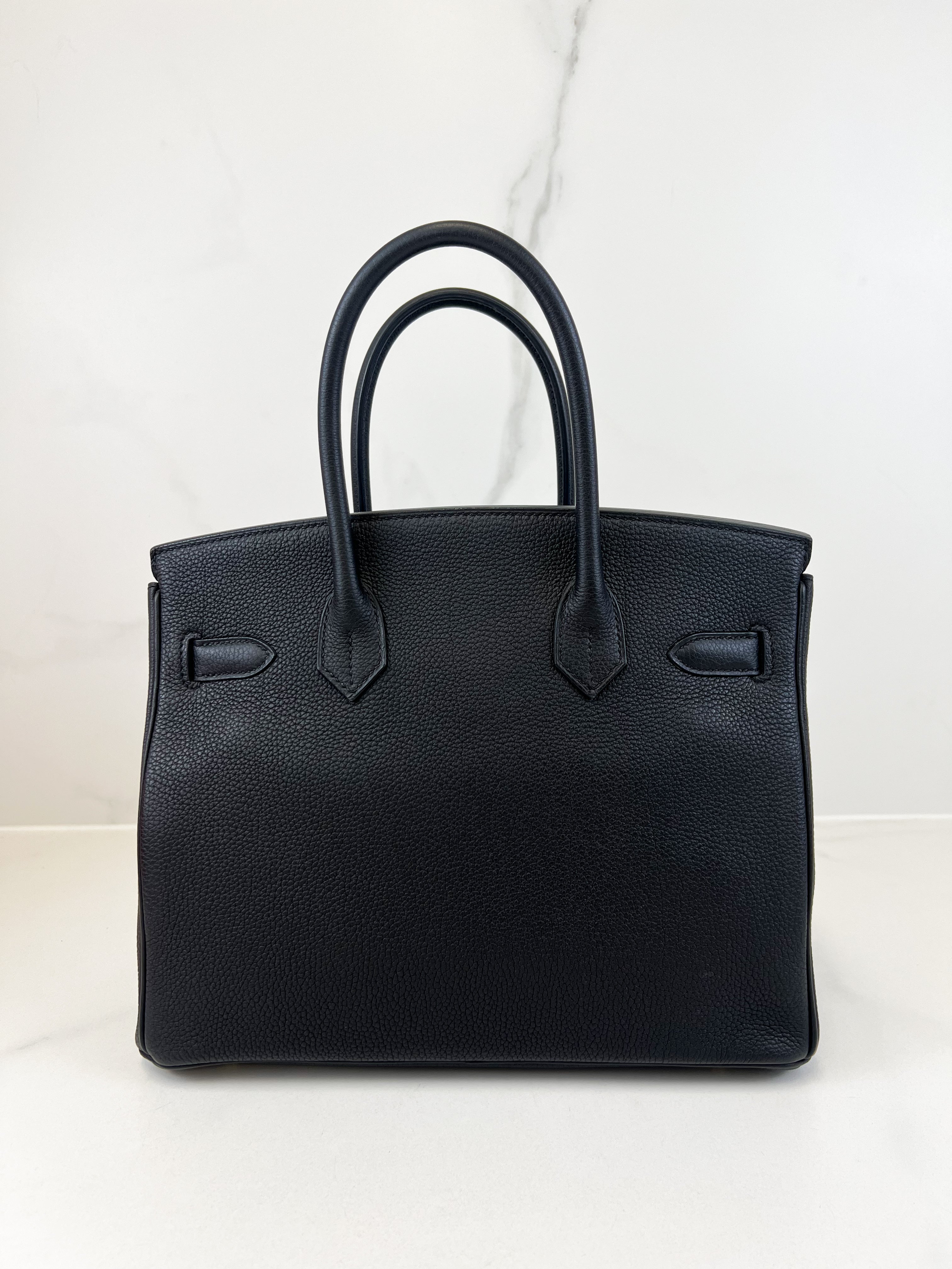 Hermes Togo Noir Birkin 30 with GHW