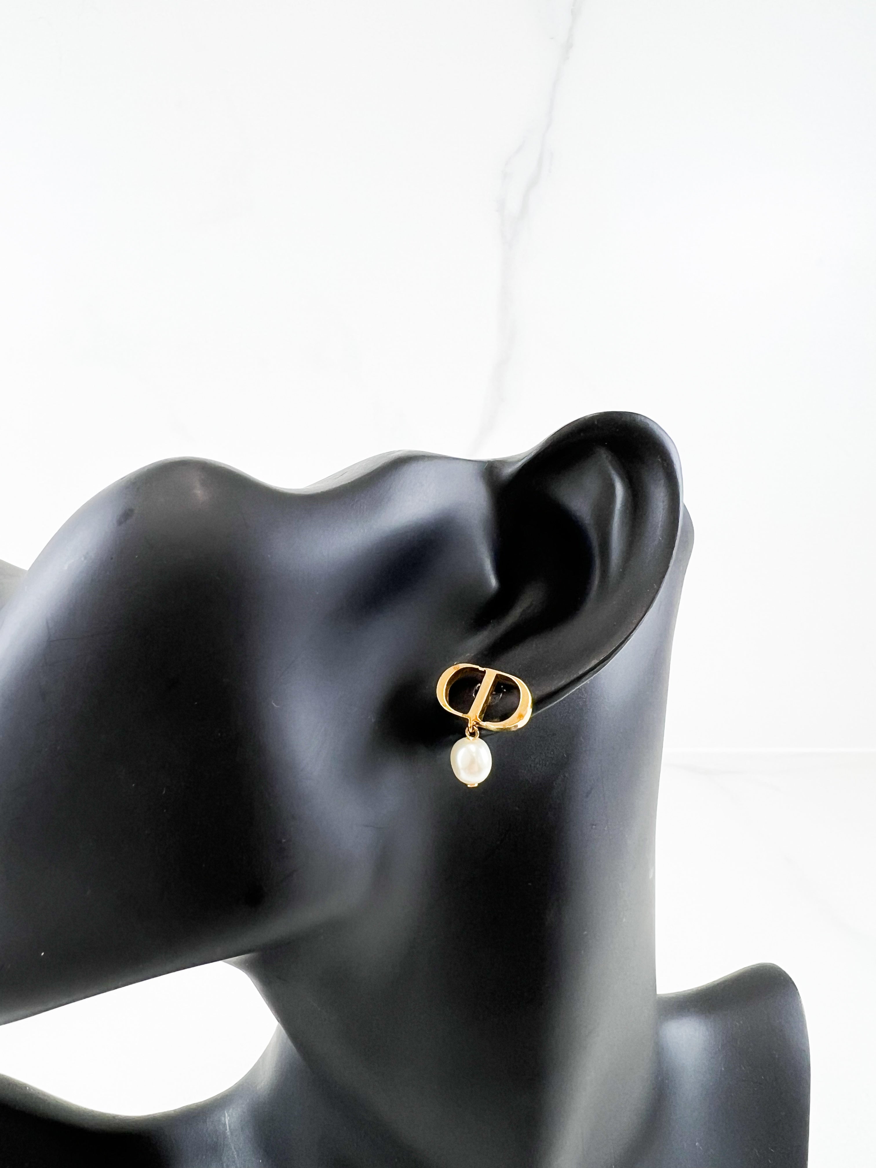 Christian Dior Pearl Earrings