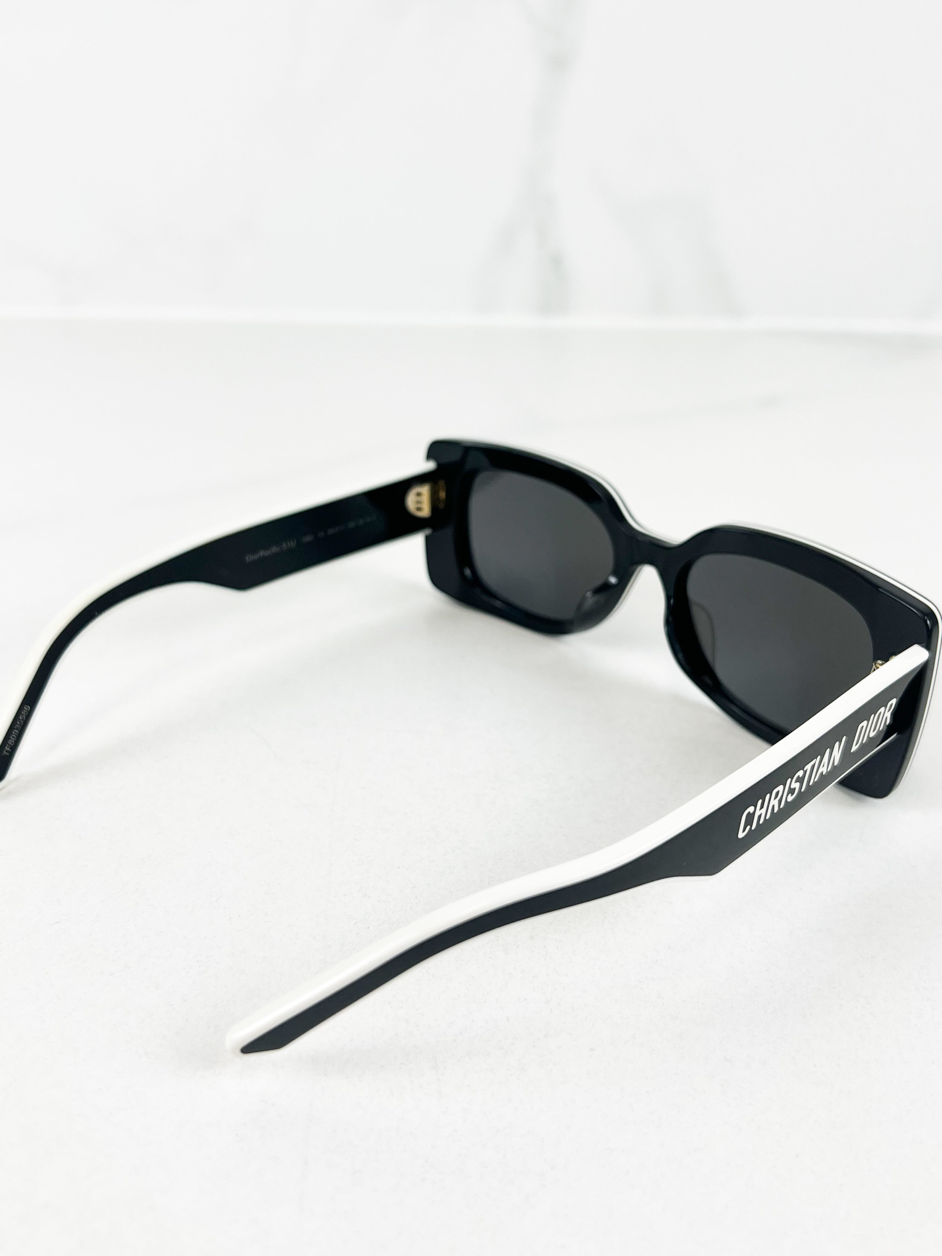 Christian Dior Logo Print Sunglasses