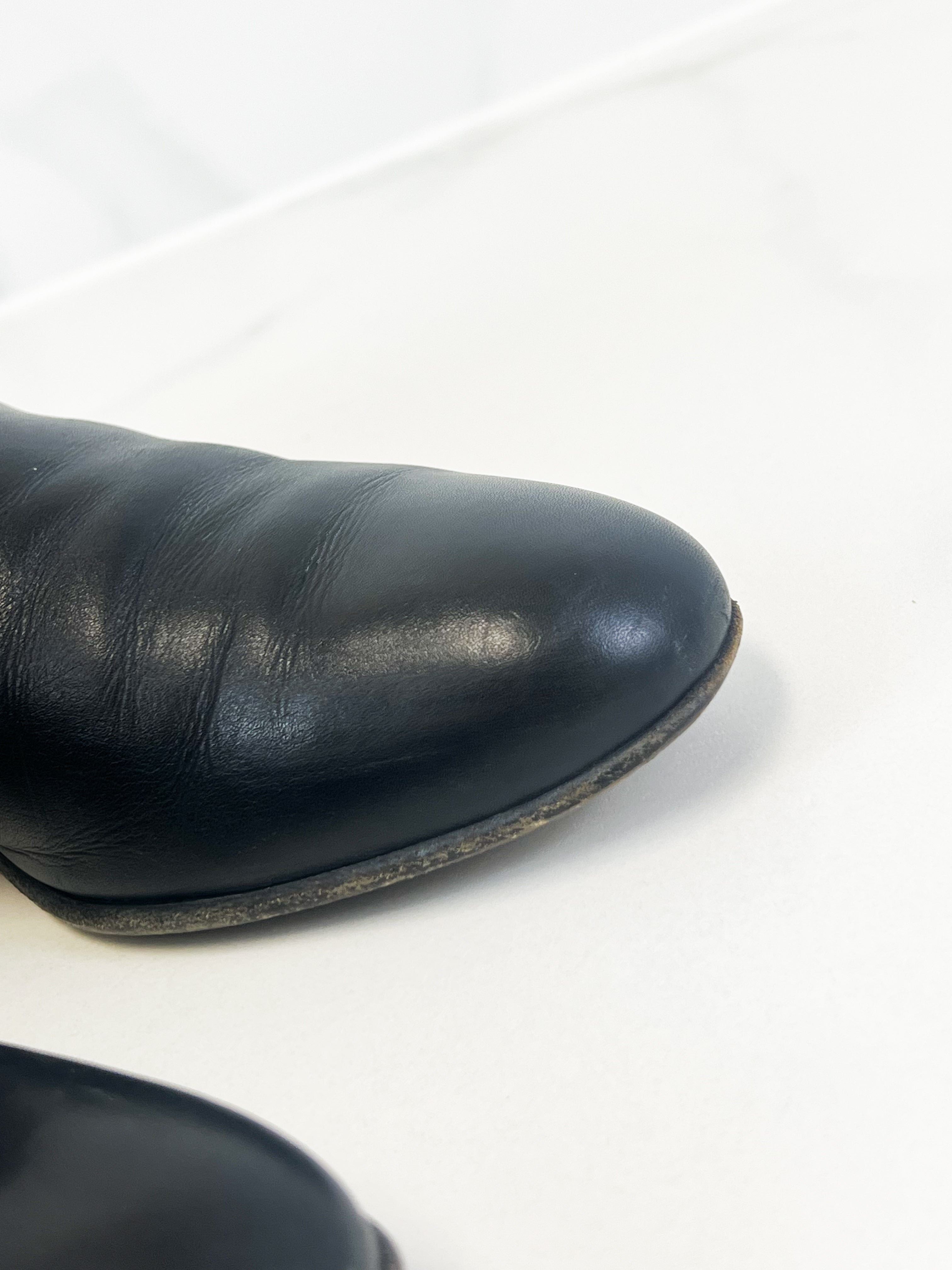 Hermes Bottines Femme Boot in Noir Size 38