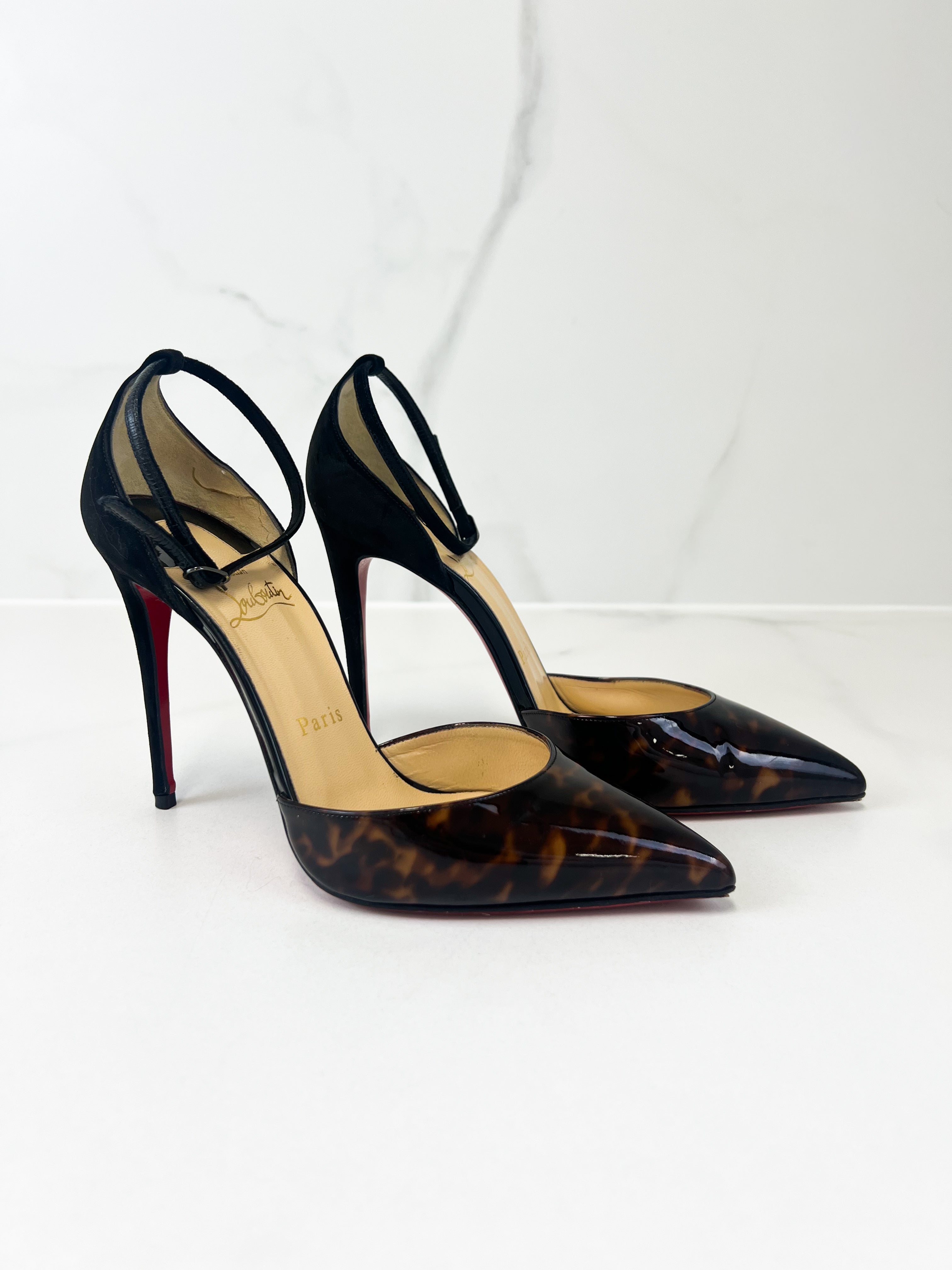 Christian Louboutin 100 Uptown Leopard Size 37