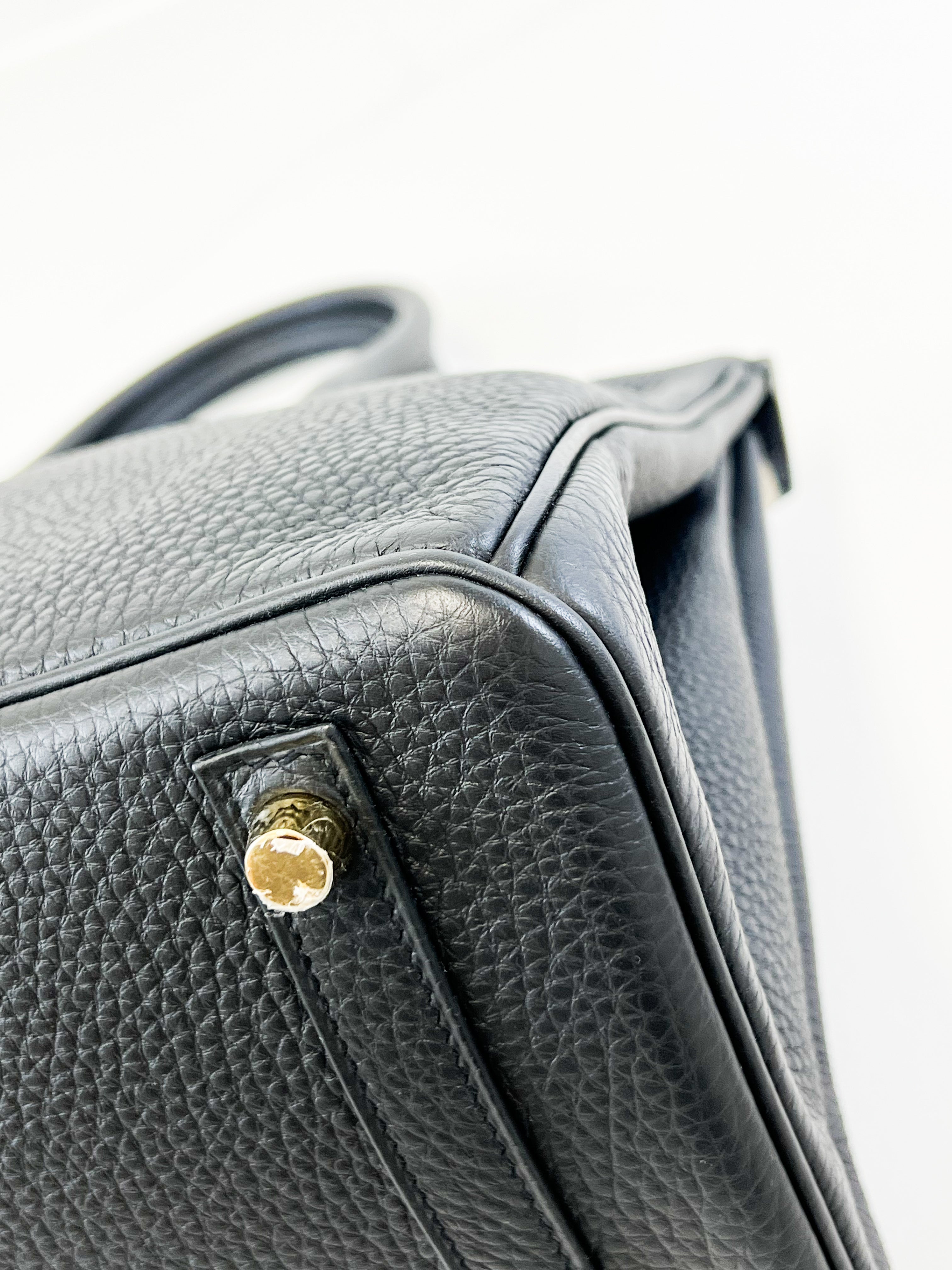 Hermes Togo Noir Birkin 30 with GHW