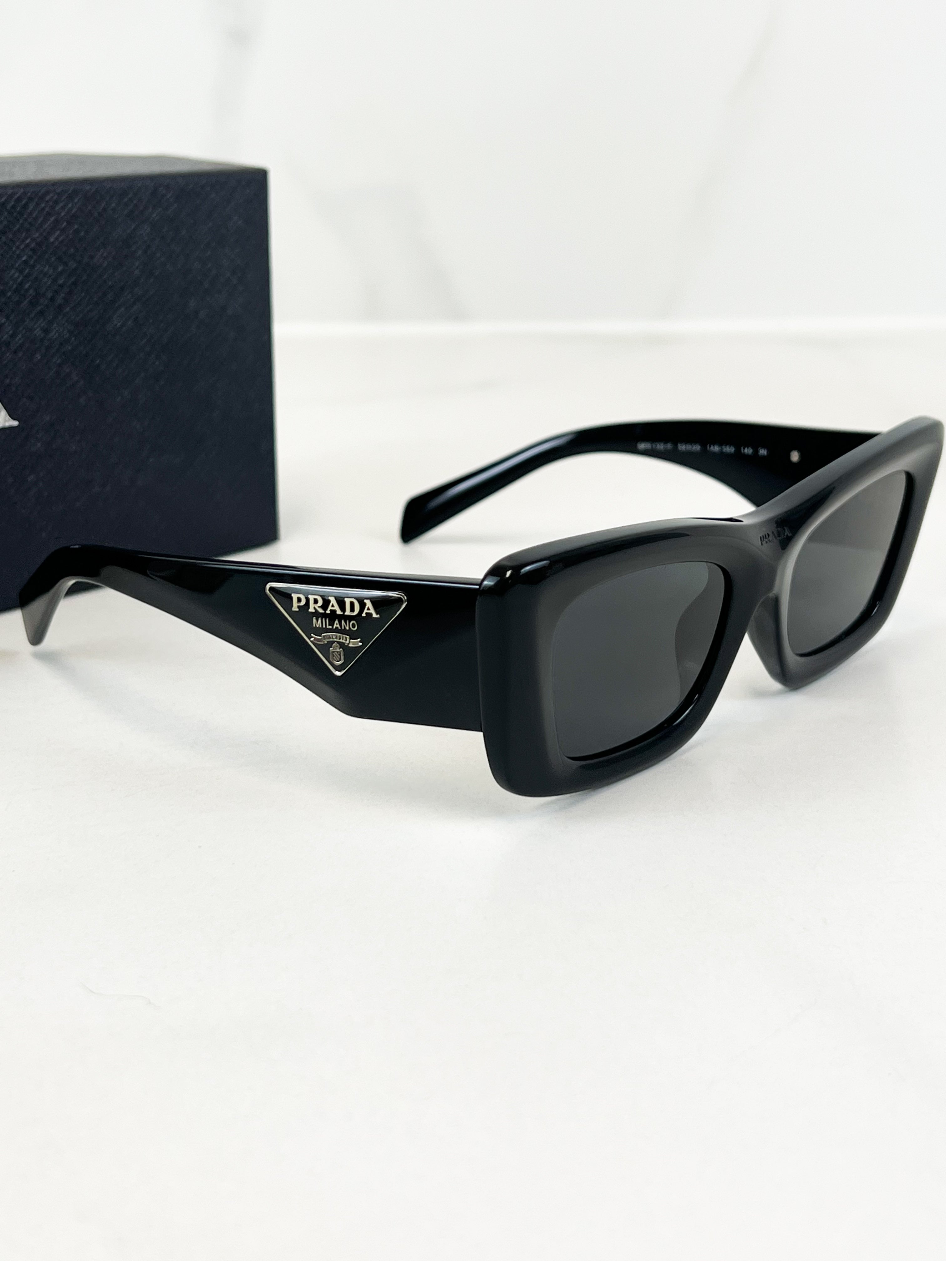 Prada Logo Arm Sunglasses Cat Eye