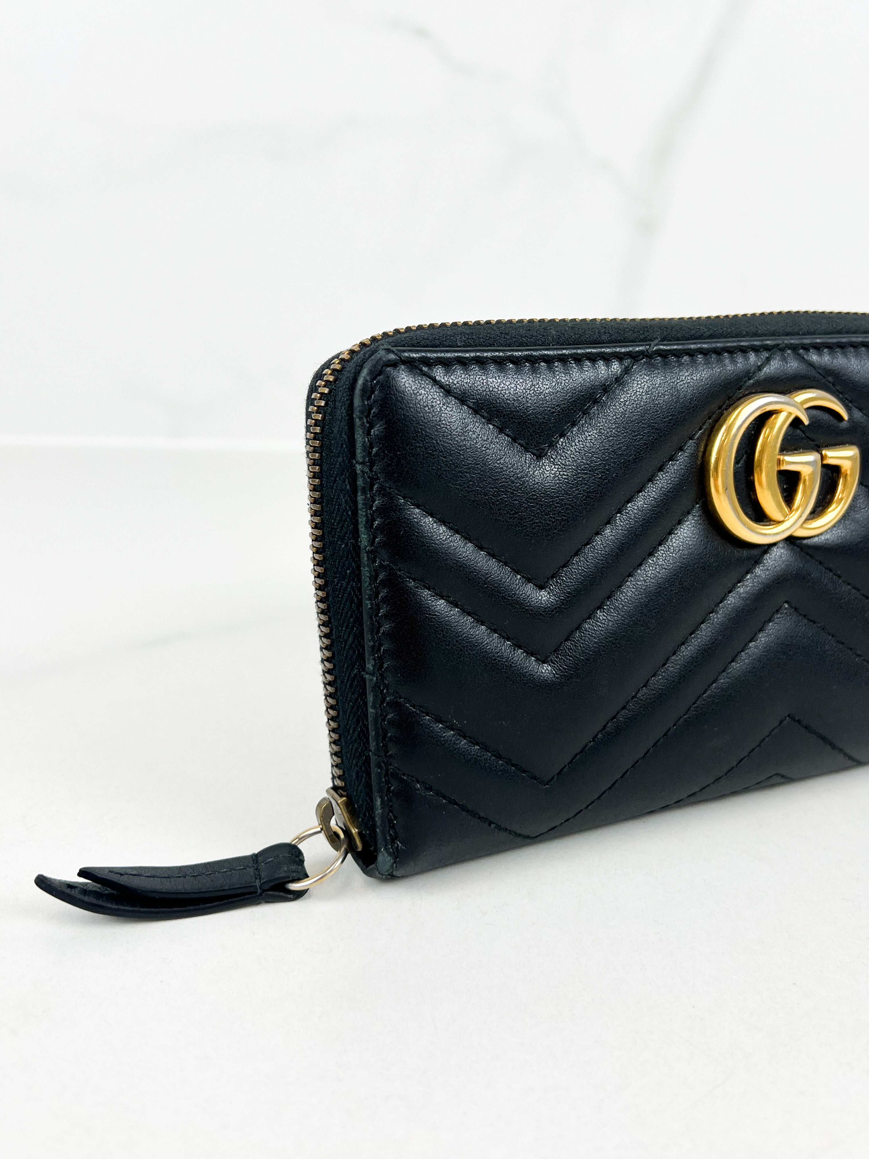 Gucci Marmont Zip Around Wallet