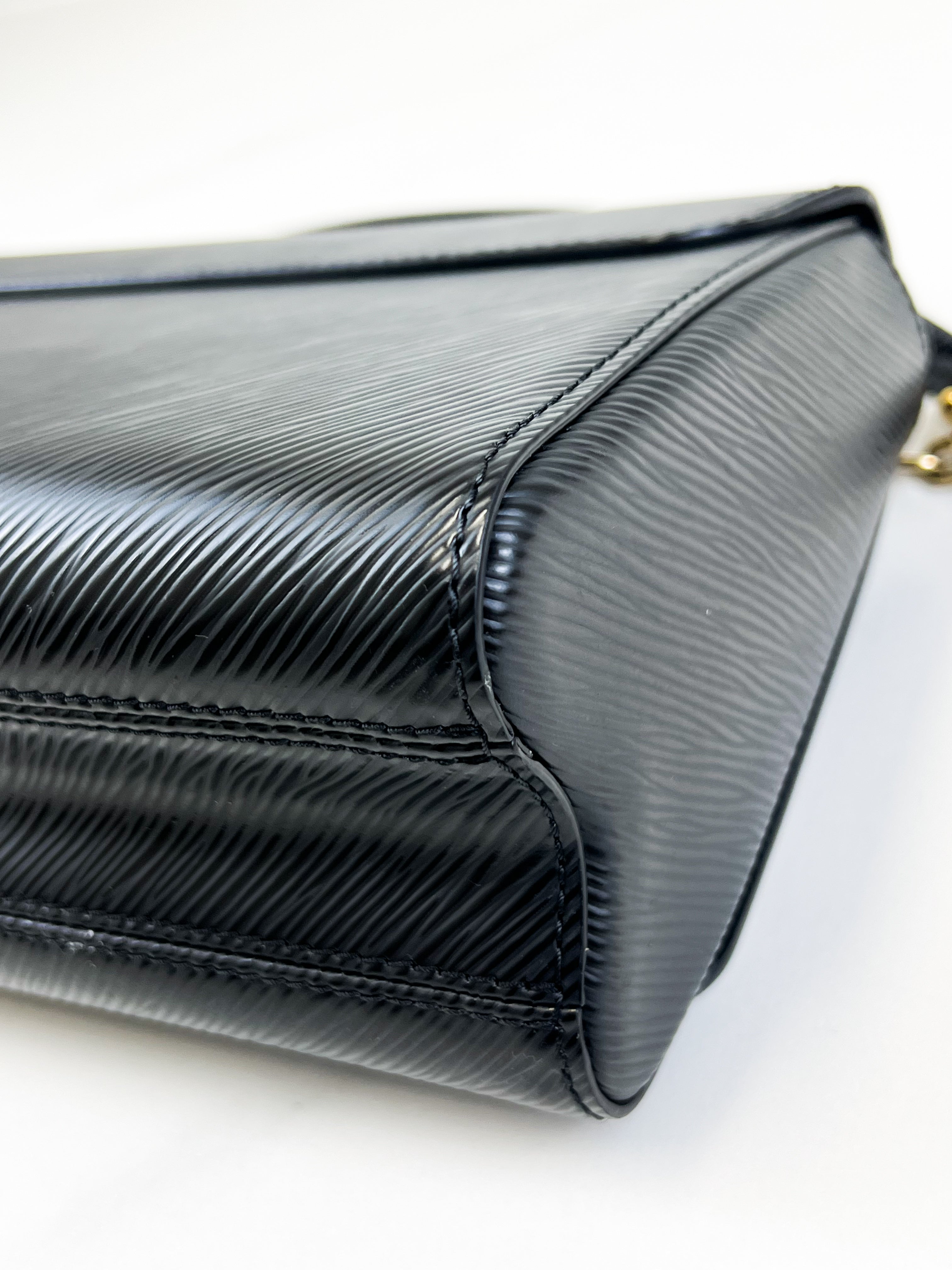 Louis Vuitton Black Twist PM In Epi Leather with GHW & Charms