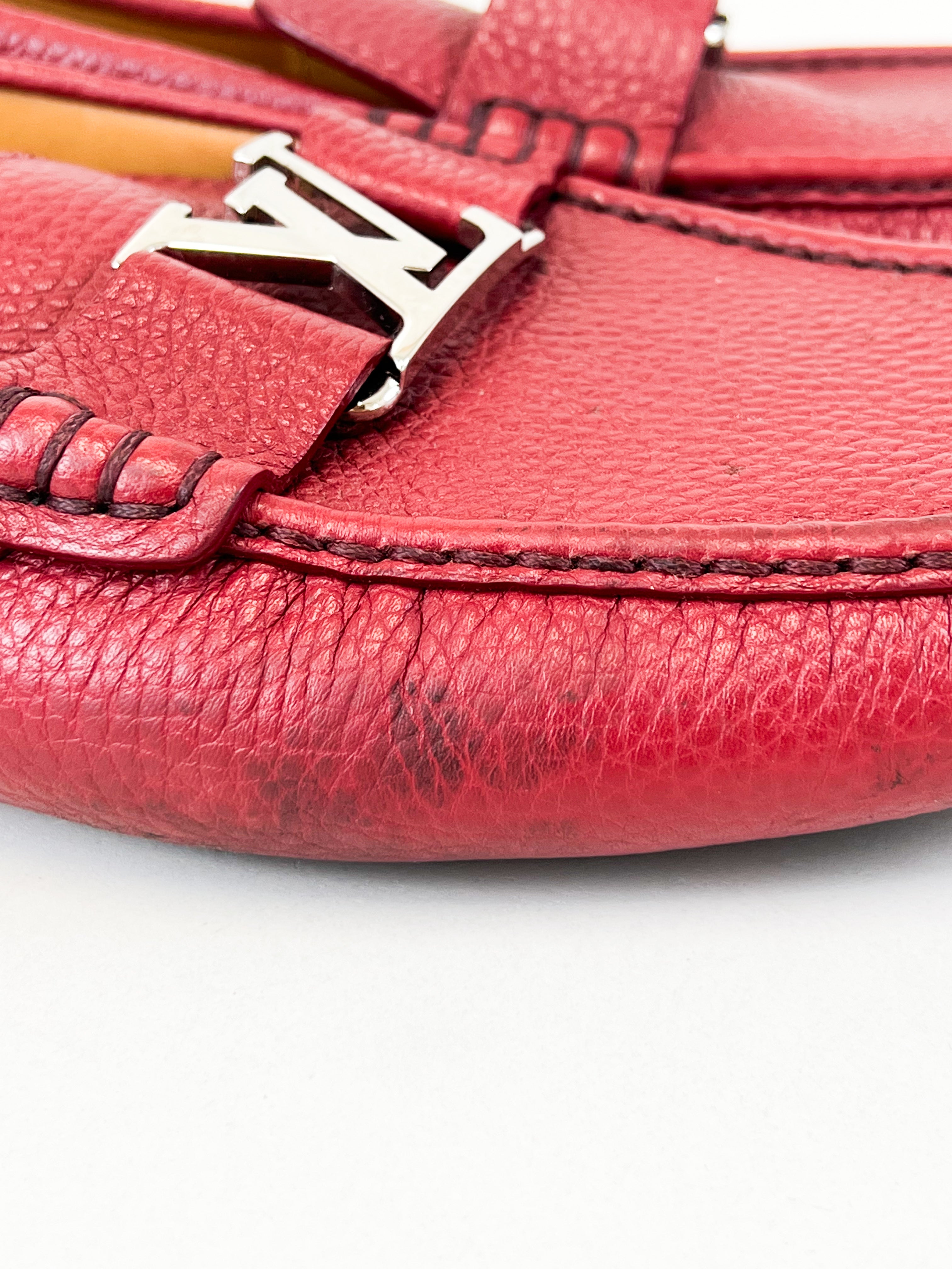 Louis Vuitton Men's Monte Carlo Moccasin Red Loafers