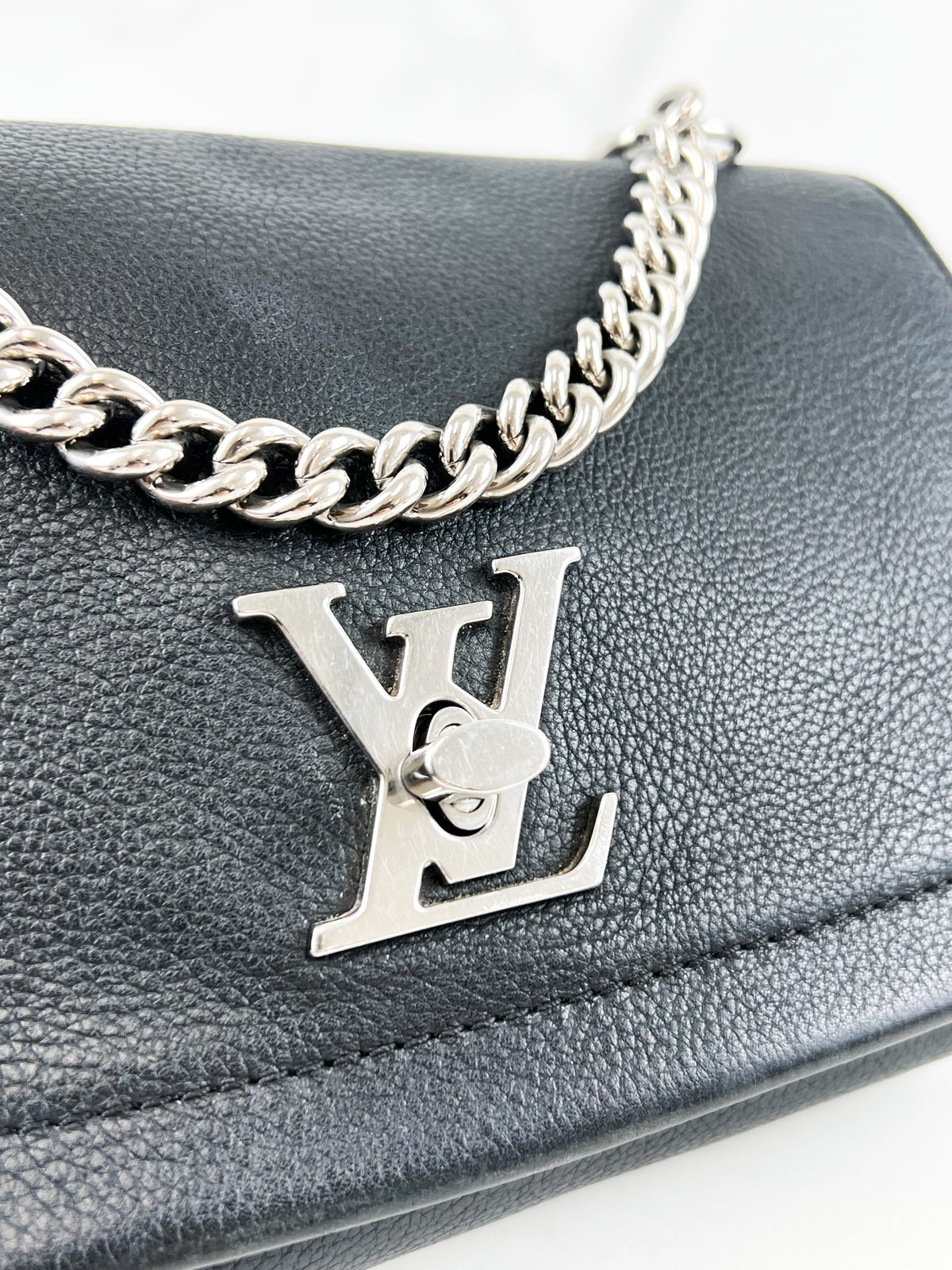 Louis Vuitton Lock me Satchel Chain Bag