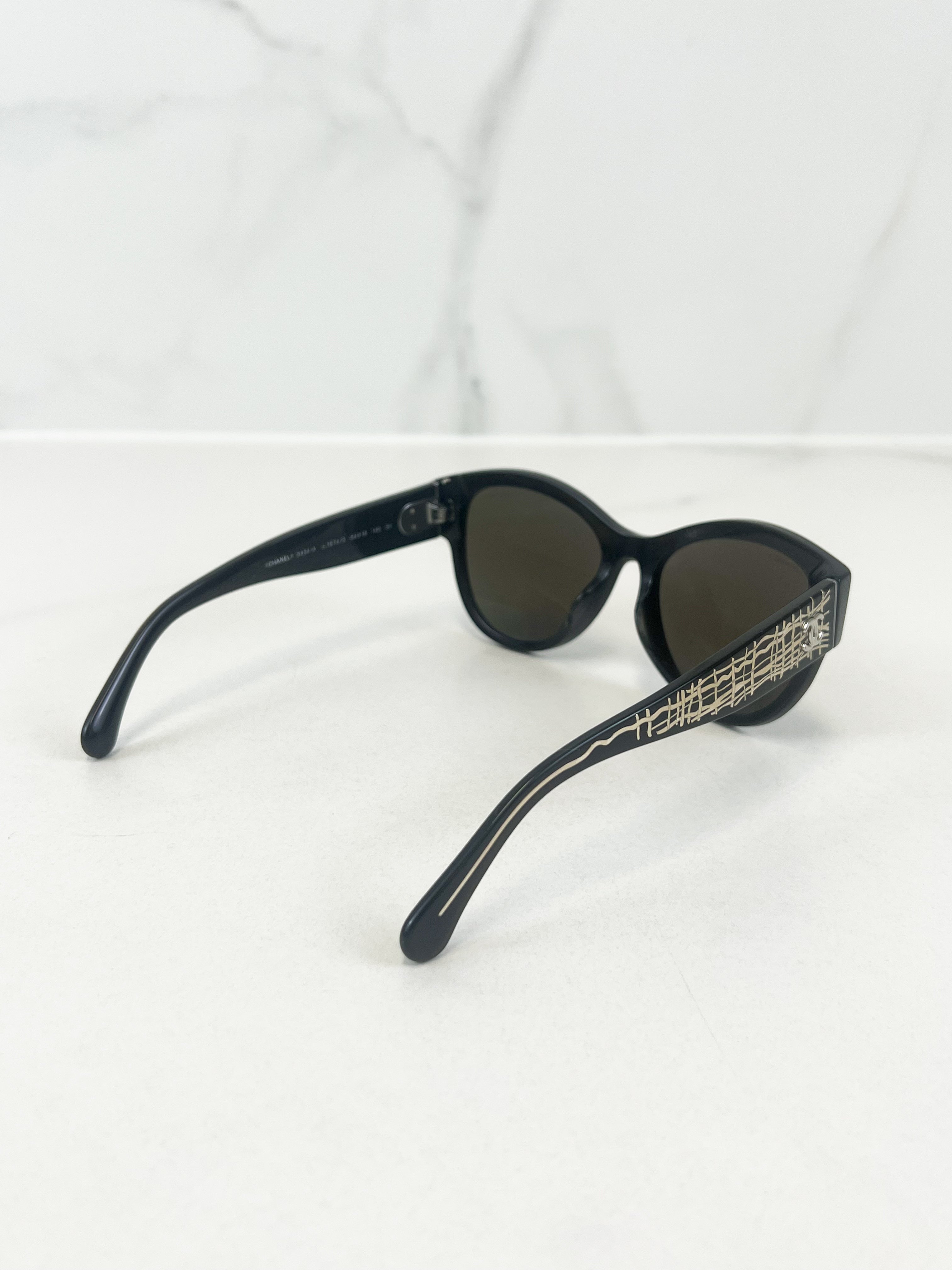 Chanel Black Pantos Sunglasses