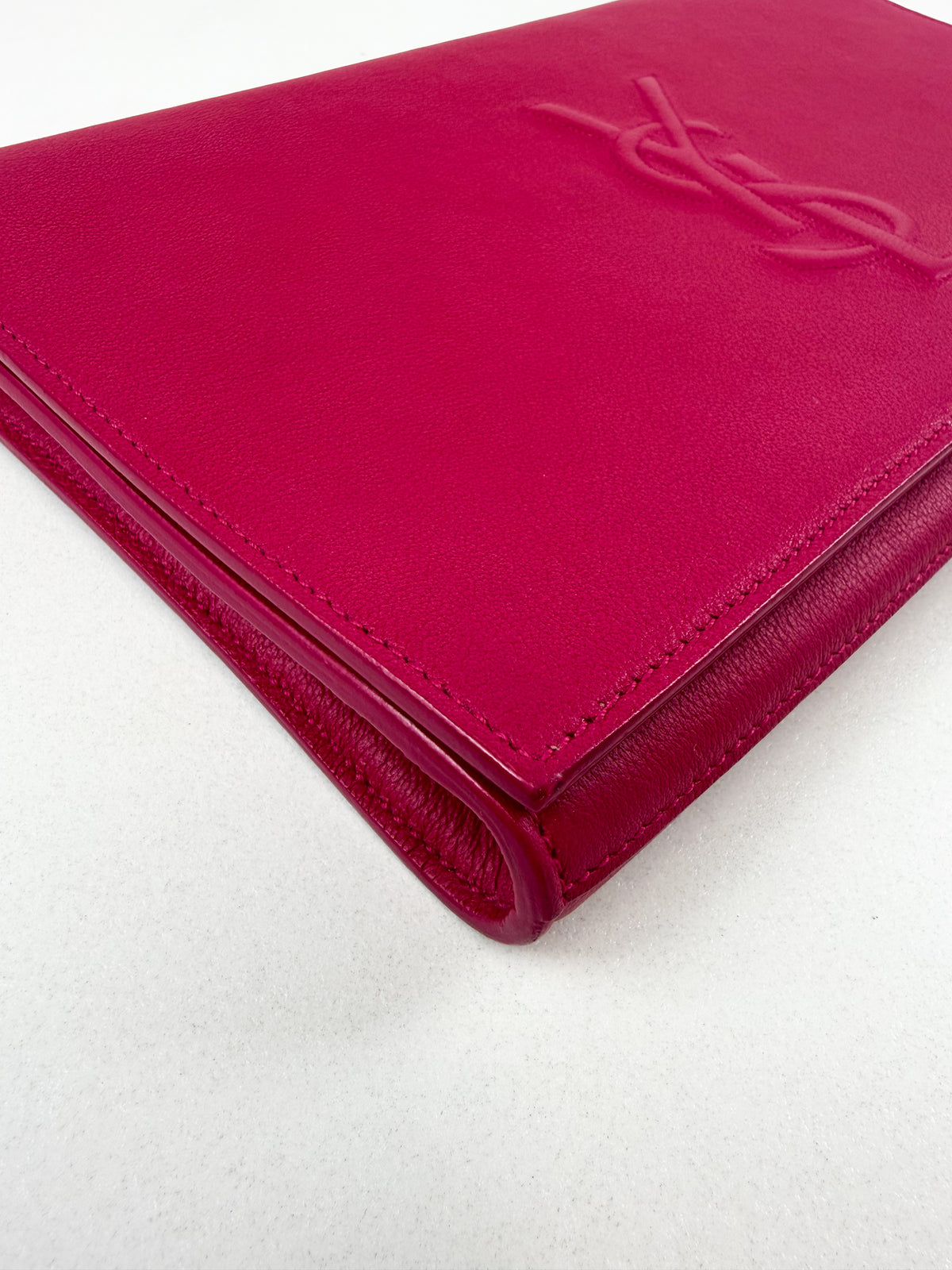 Saint Laurent Hot Pink Belle De Jour Clutch