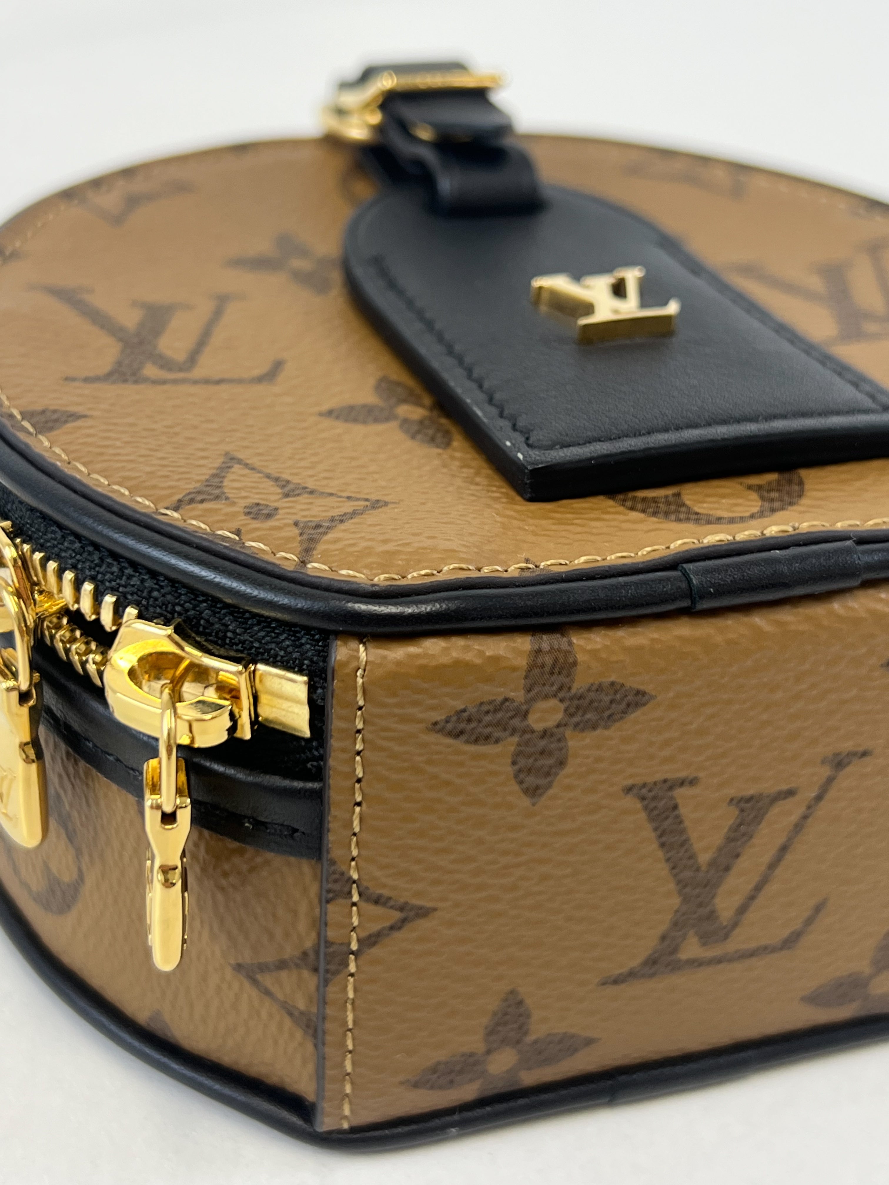 Louis Vuitton Boite Chapeau Mini in Monogram Reverse Canvas