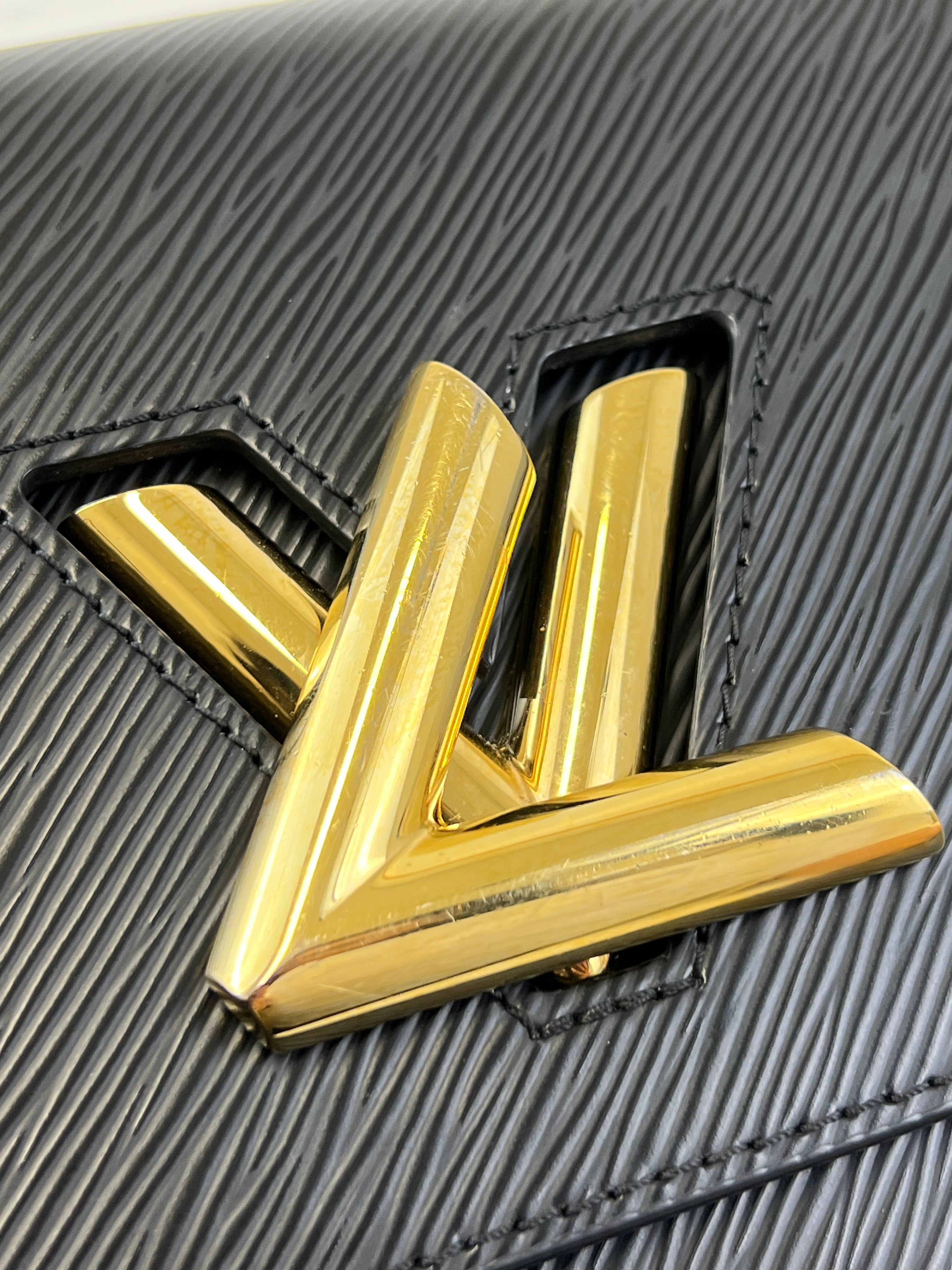 Louis Vuitton Black Twist PM In Epi Leather with GHW & Charms