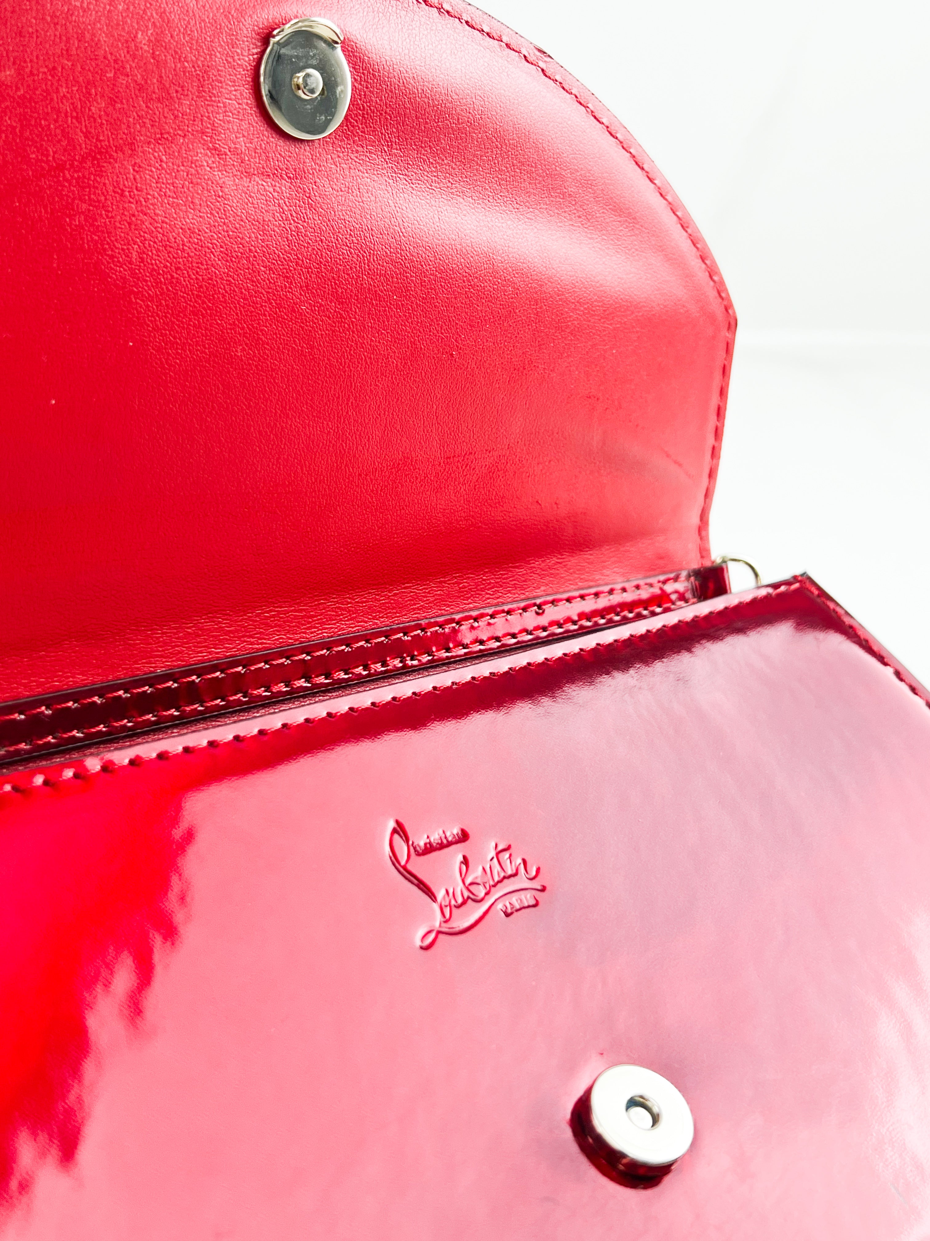 Christian Louboutin Loubi54 Patent Clutch