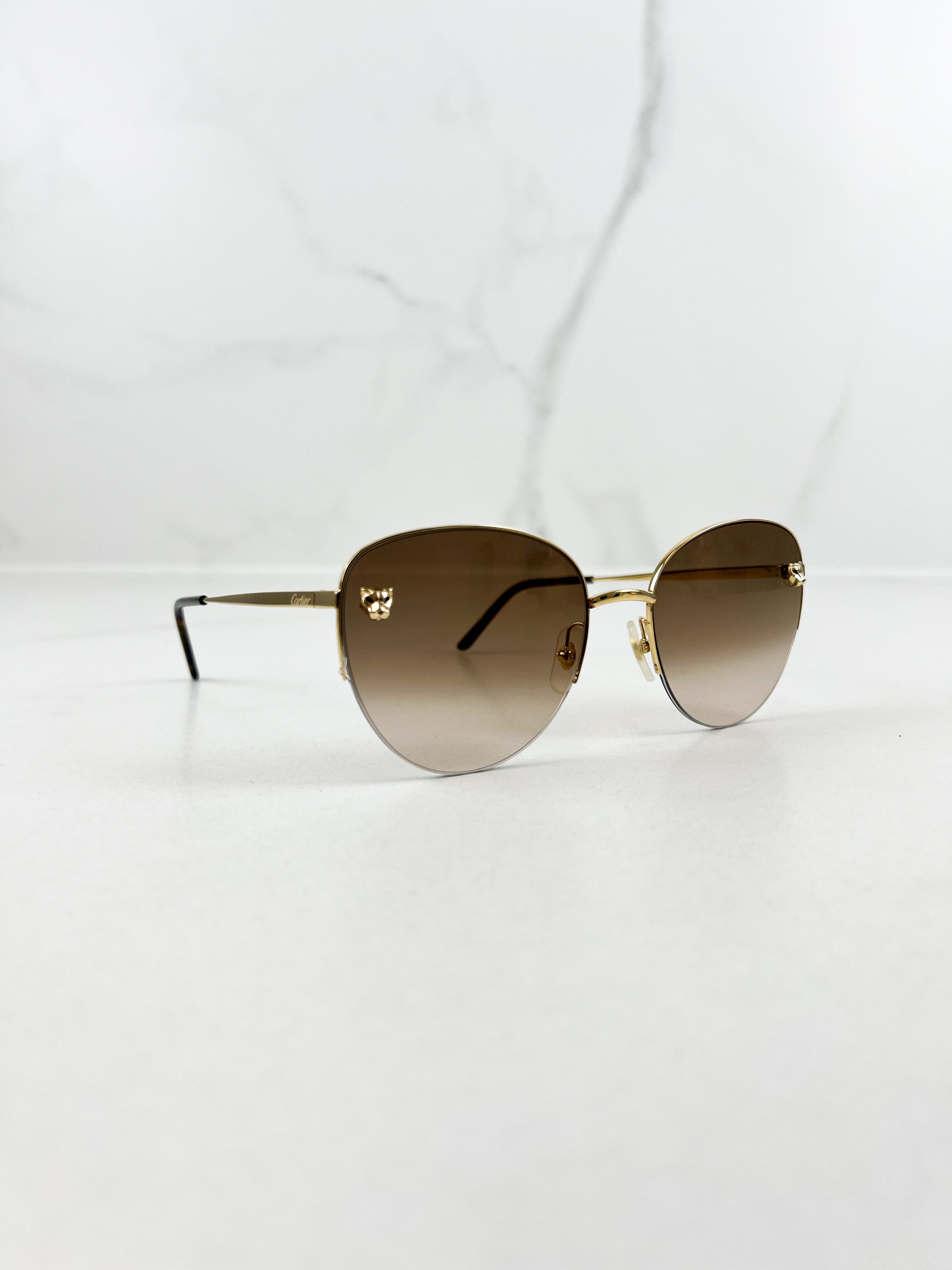 Cartier Panthère de Cartier Cat-Eye Sunglasses