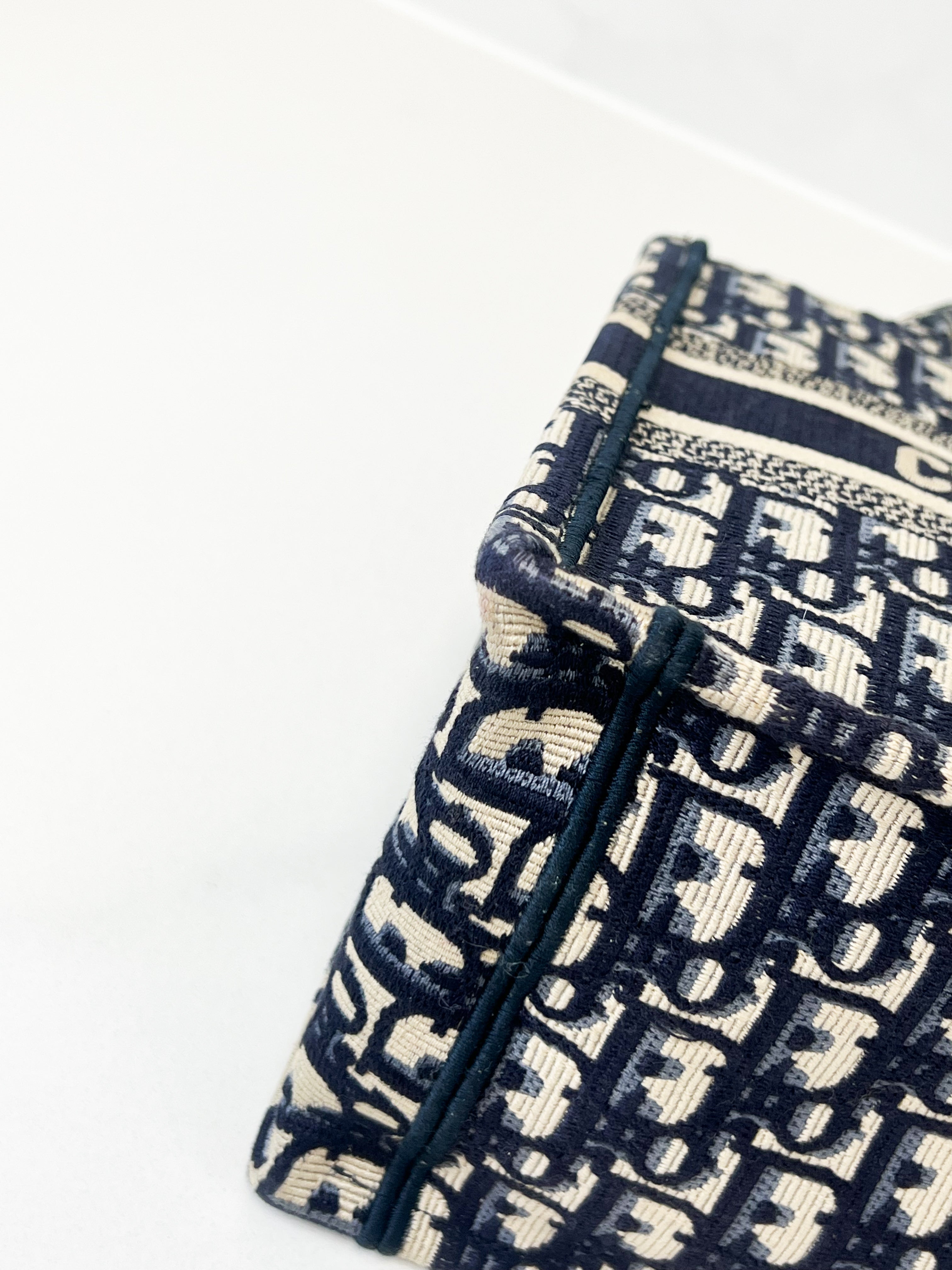Christian Dior Small Blue Oblique Book Tote