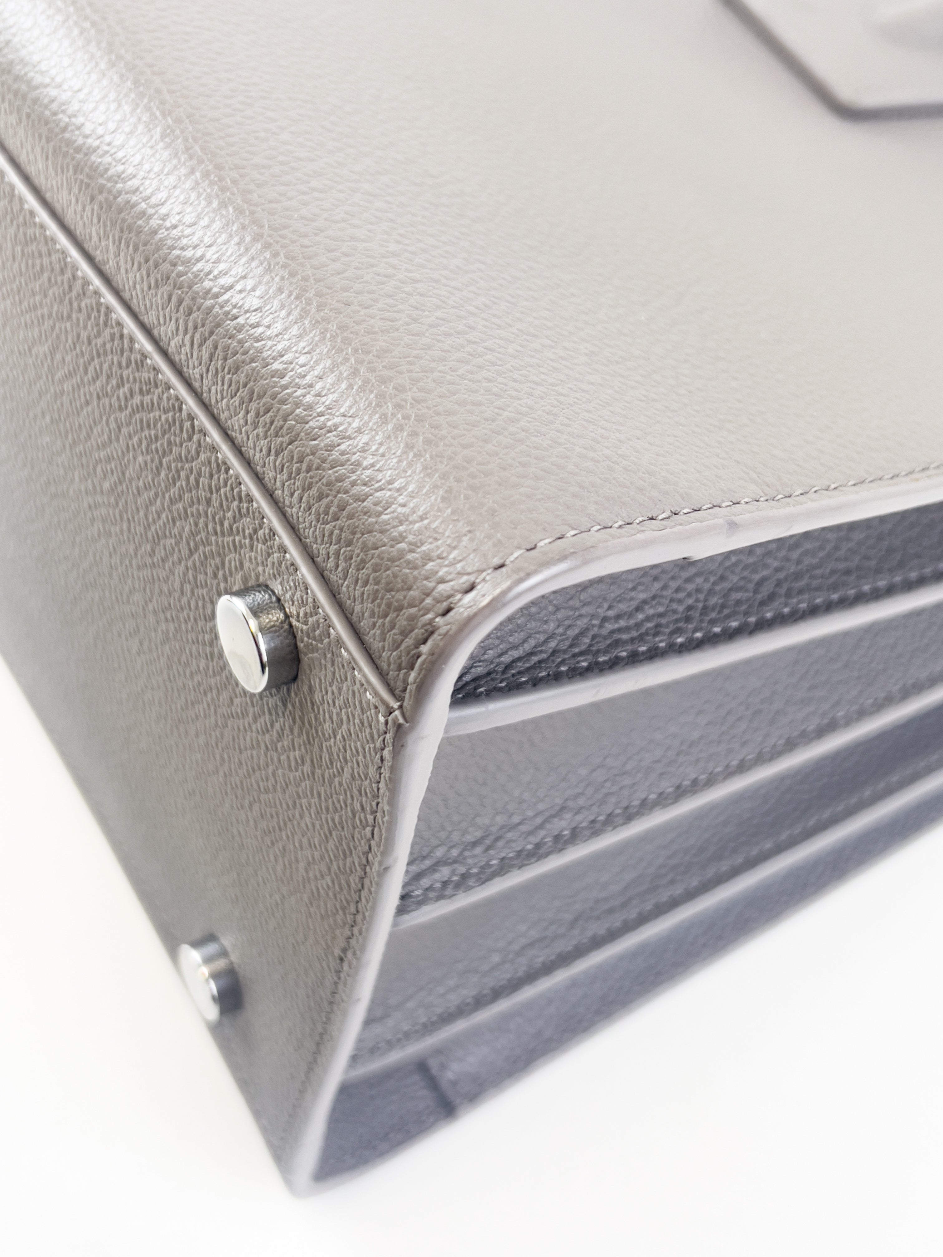 Saint Laurent Grey Large Sac De Jour with SHW