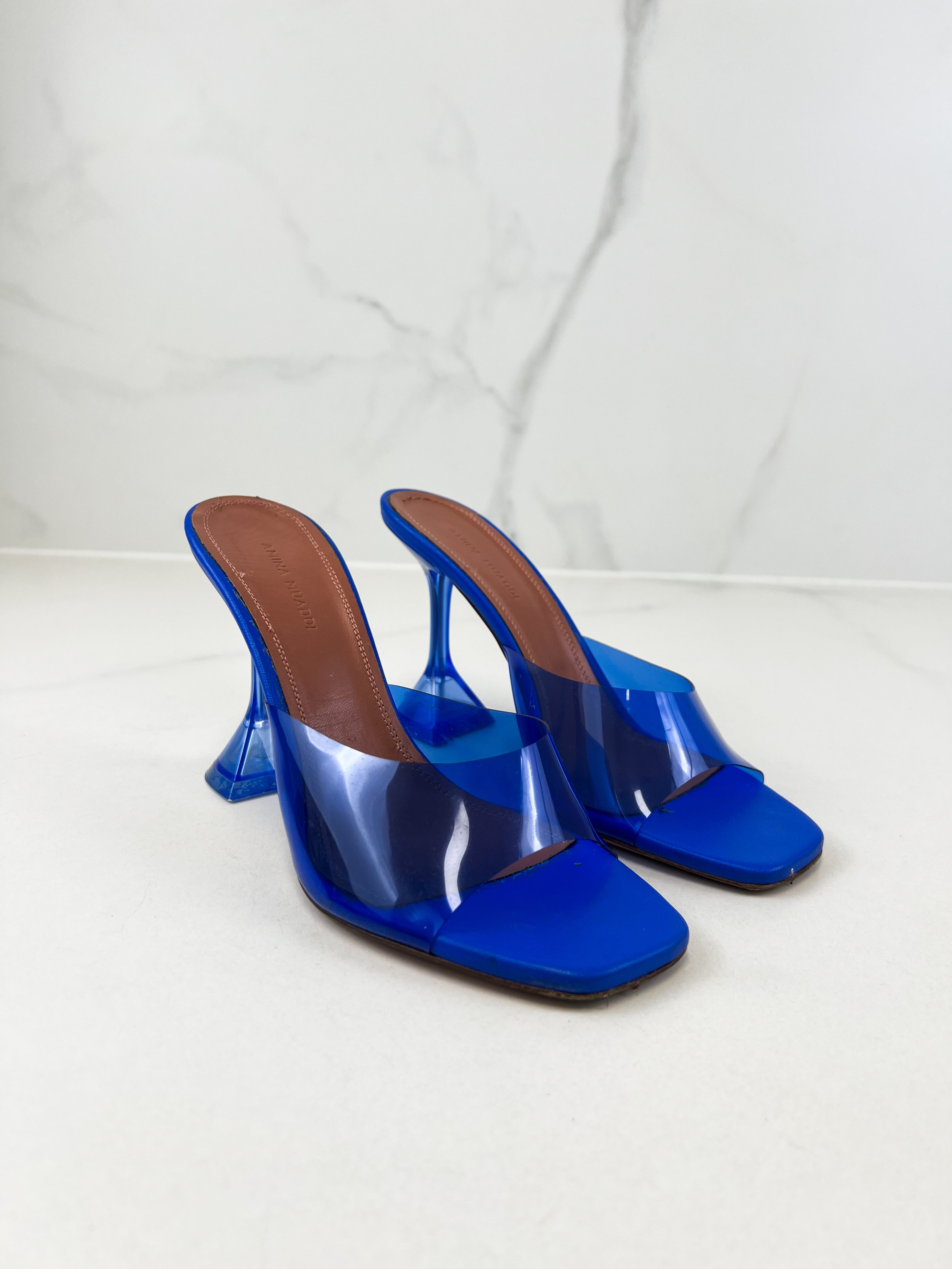 Amina Muaddi Lupita PVC 95mm Size 37.5