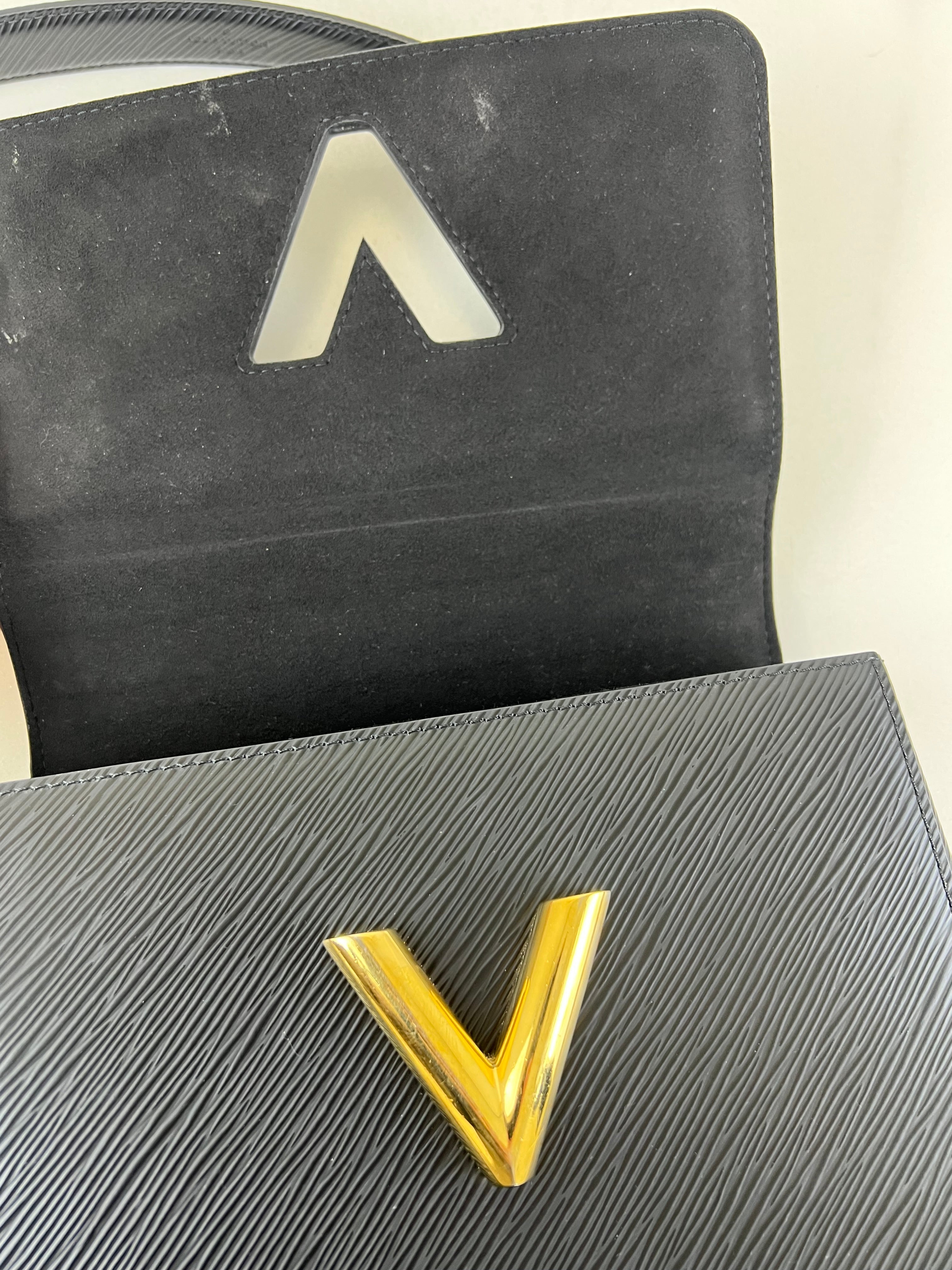 Louis Vuitton Black Twist PM In Epi Leather with GHW & Charms