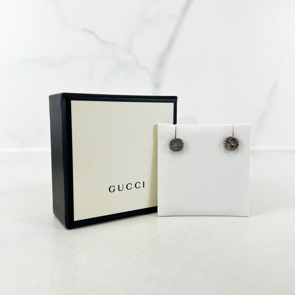 Gucci Interlocking Textured GG Earrings