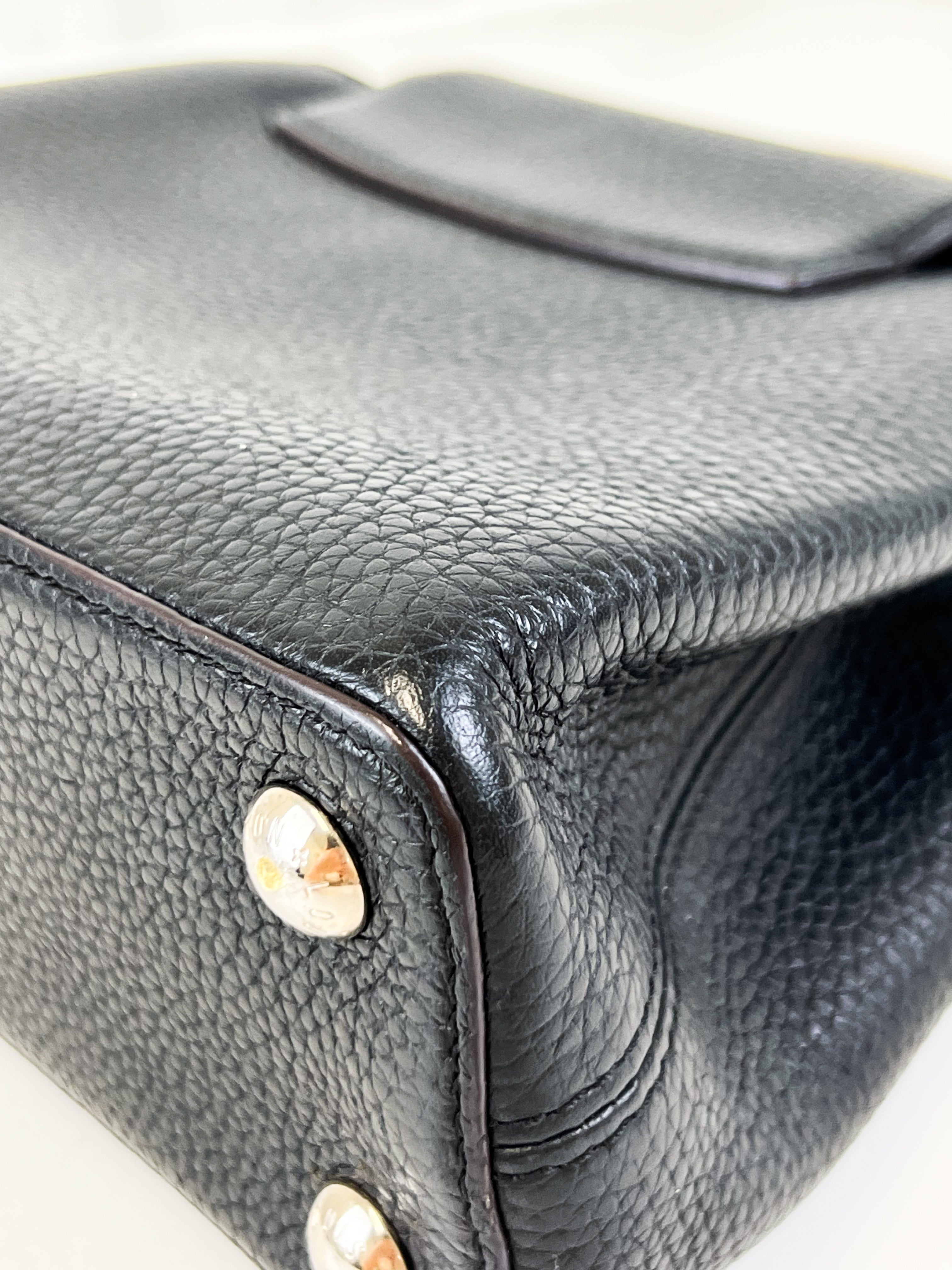 Louis Vuitton Black Capucines BB