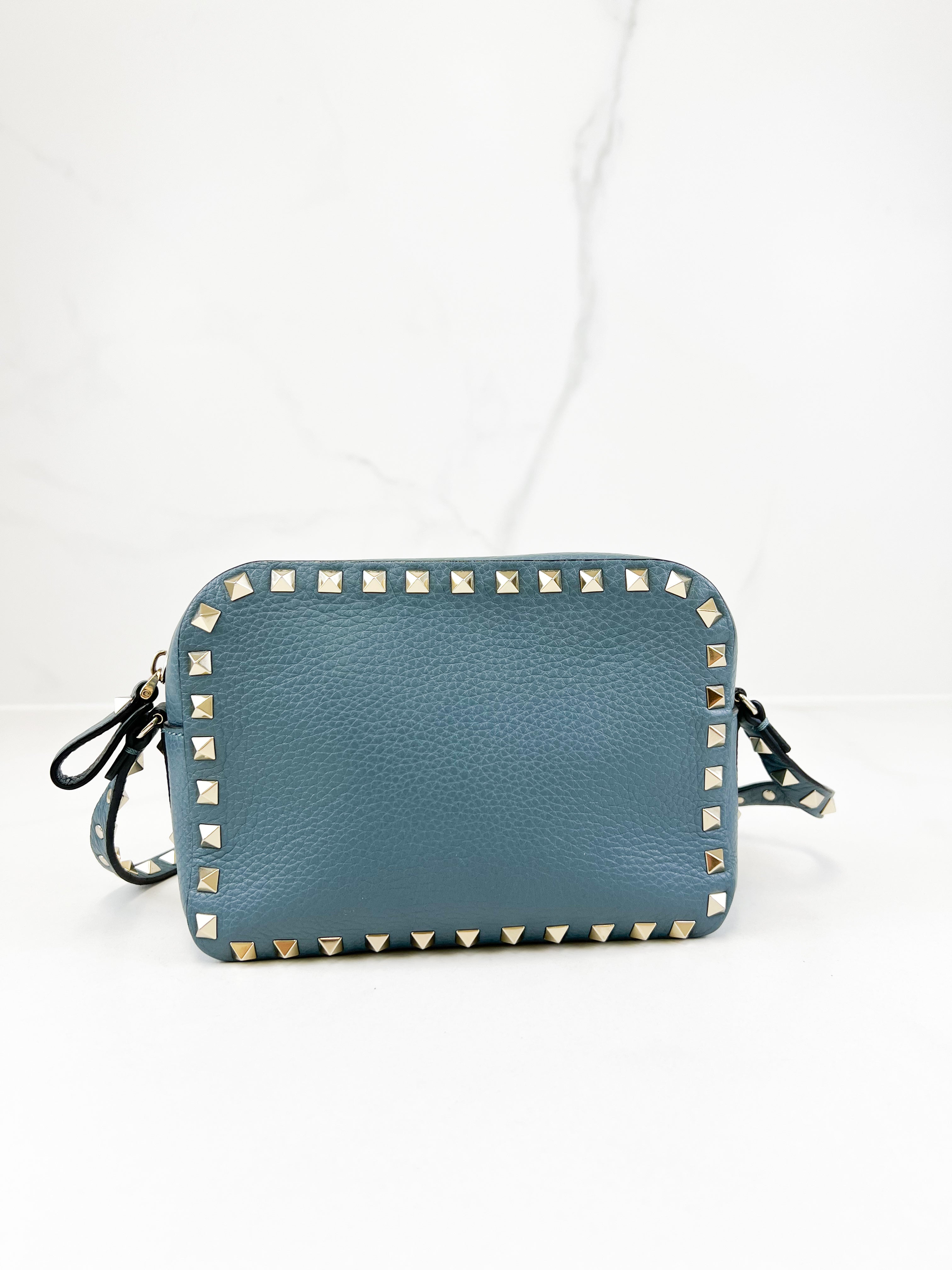 Valentino Garavani Blue Rockstud Crossbody Bag
