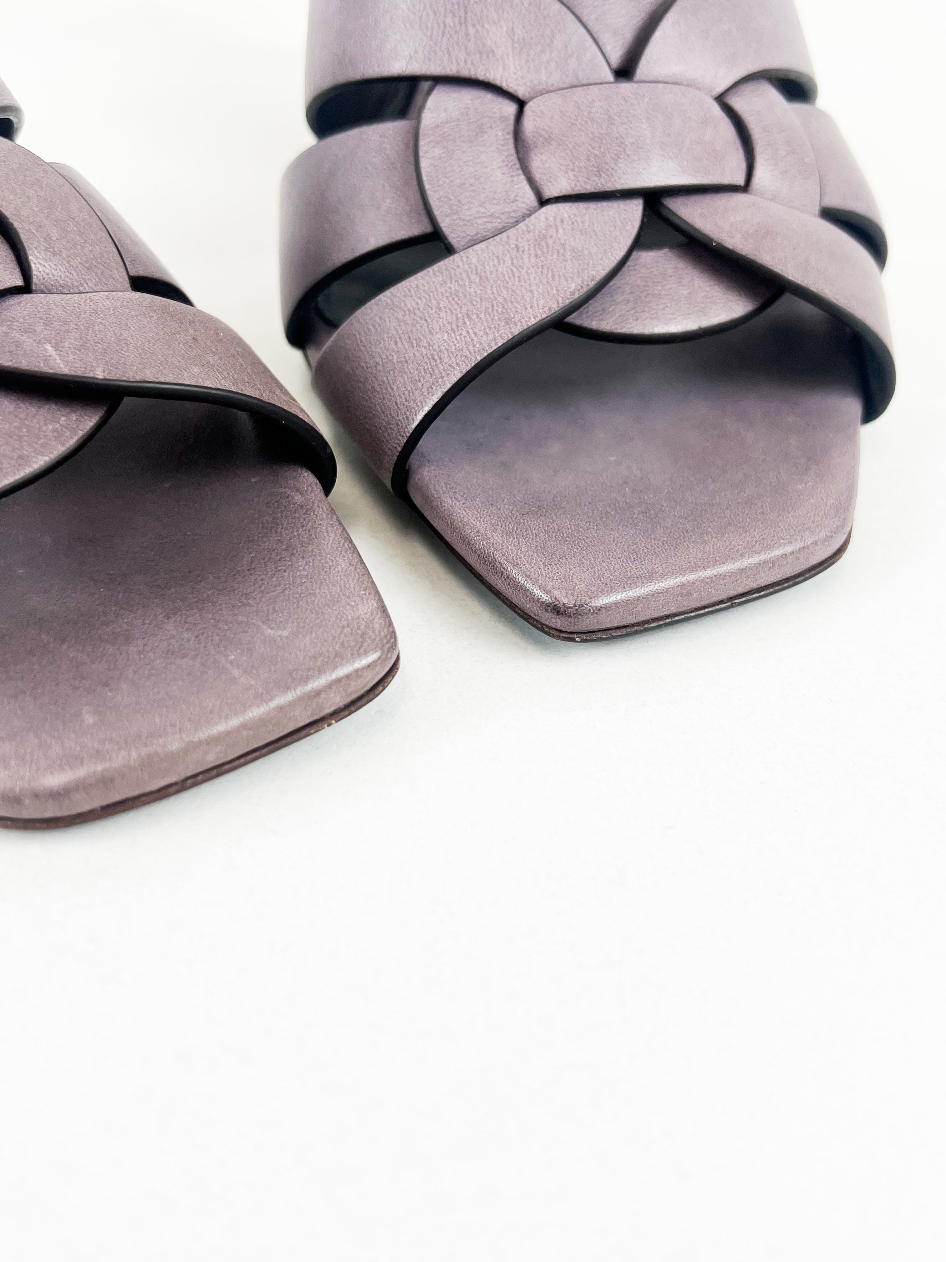 Saint Laurent Purple Tribute Heels in Purple 85mm Size 39