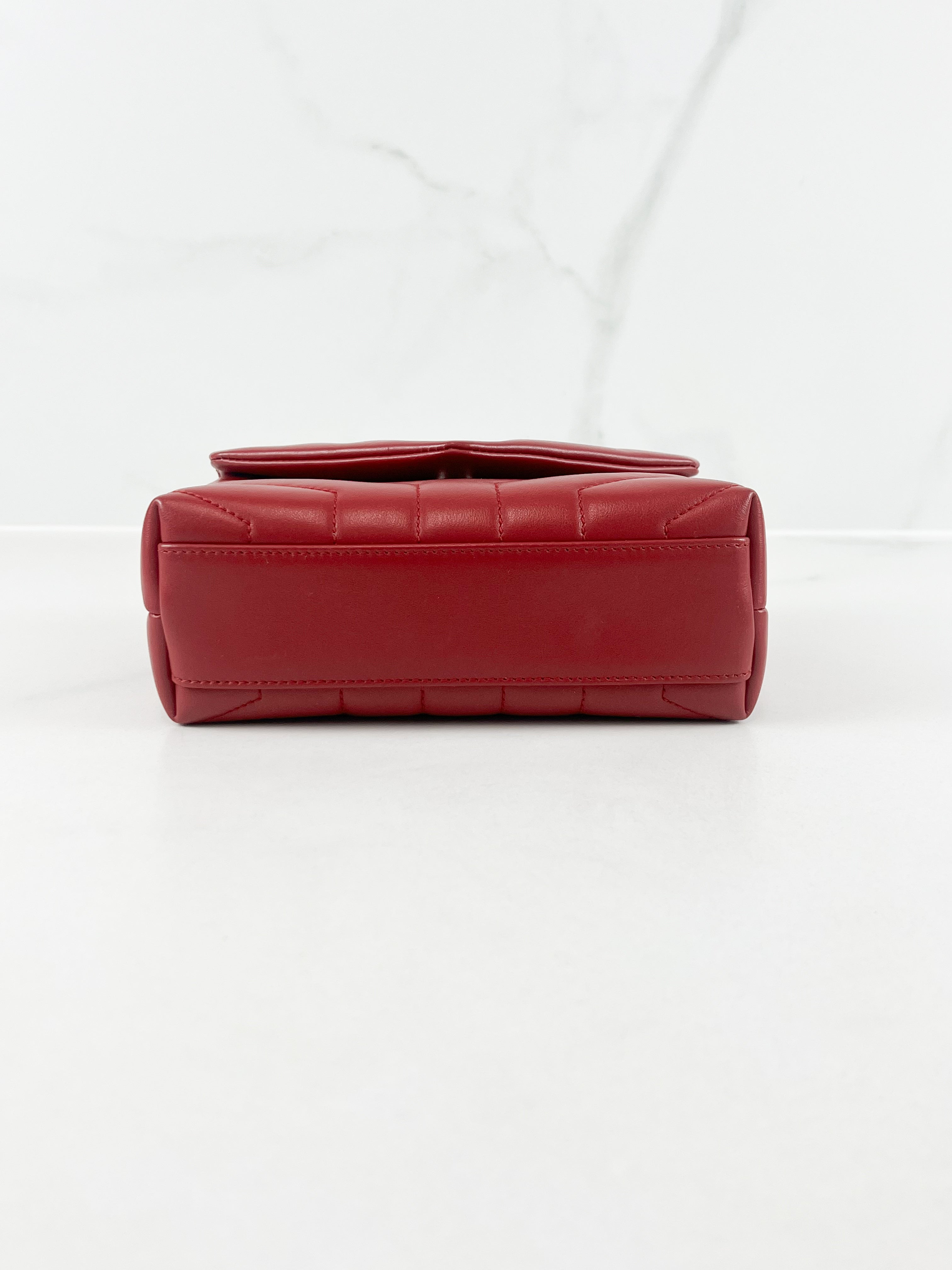 Saint Laurent Red Loulou Toy with SHW