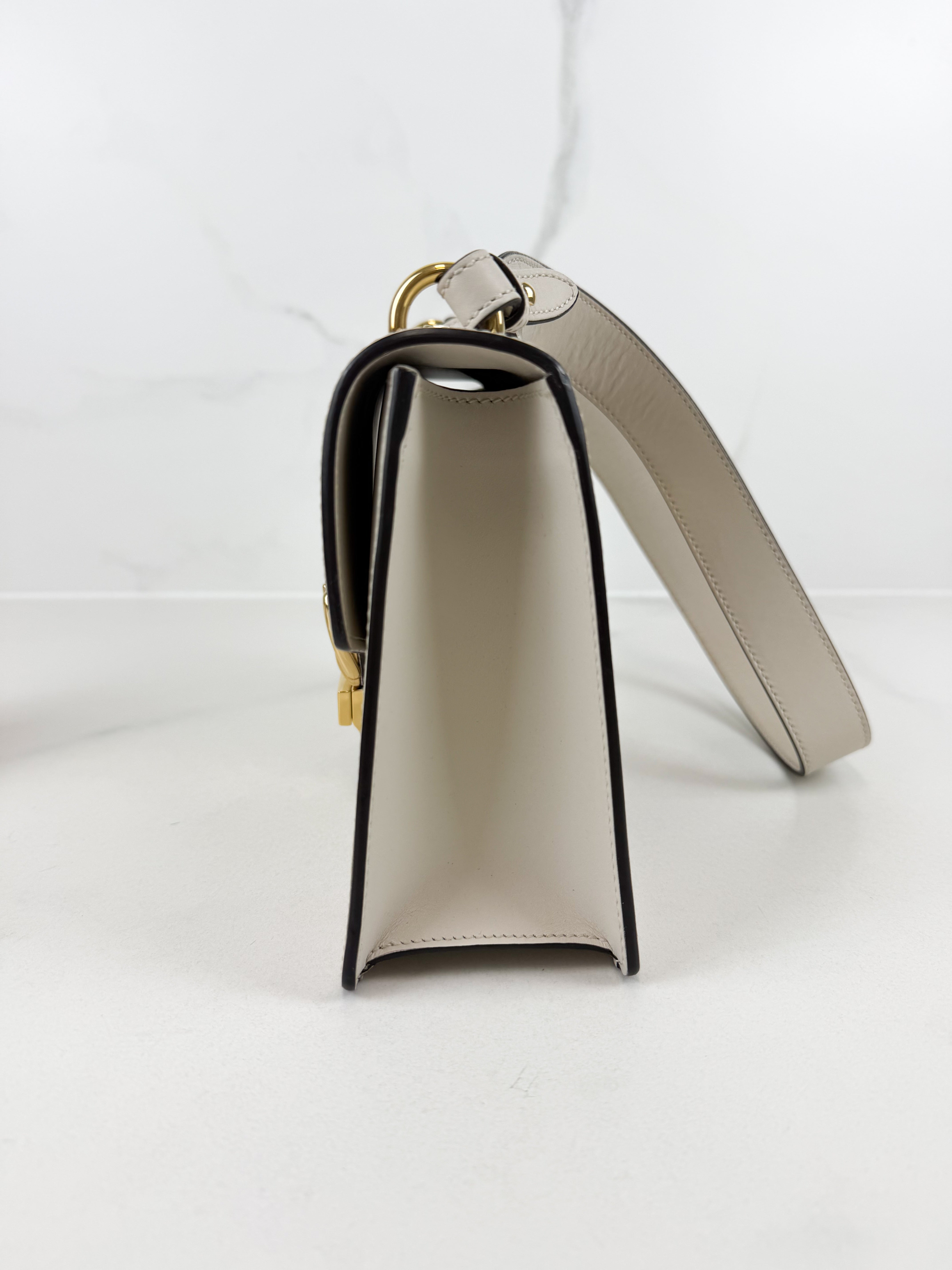 Gucci Small Sylvie White Shoulder Bag