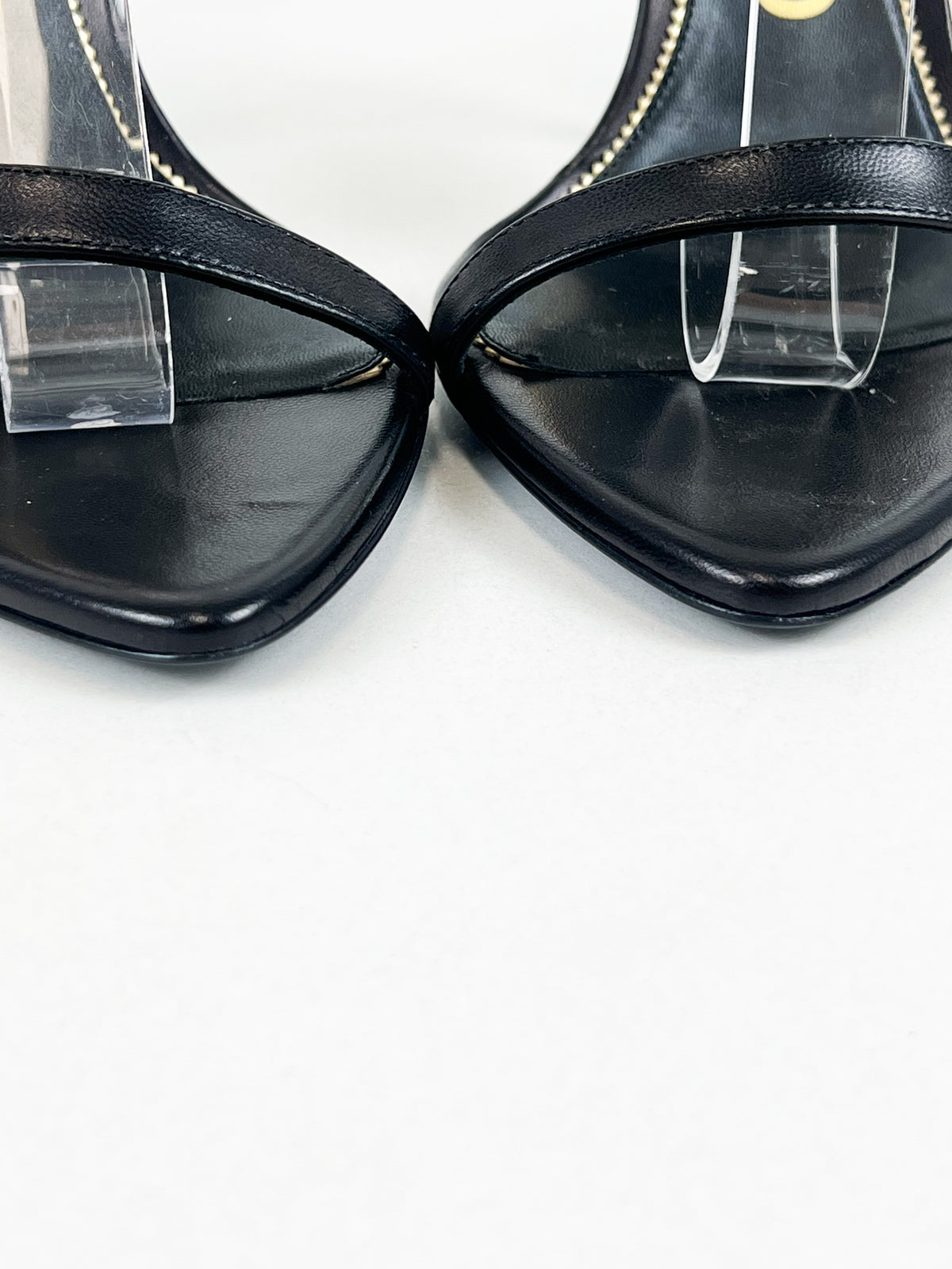 Tom Ford Leather Black Padlock Sandal Size 38.5