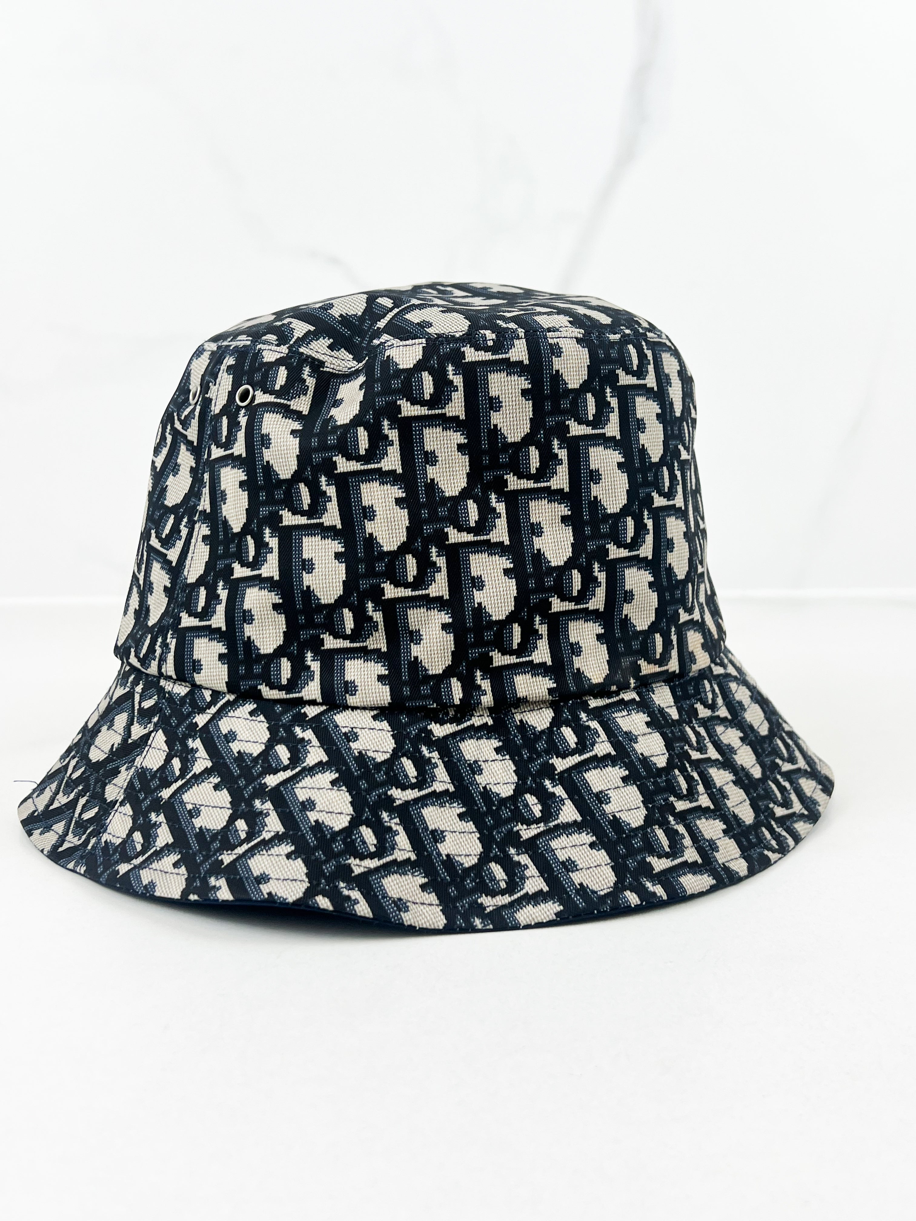Christian Dior Oblique Small Brim Reversible Bucket Hat