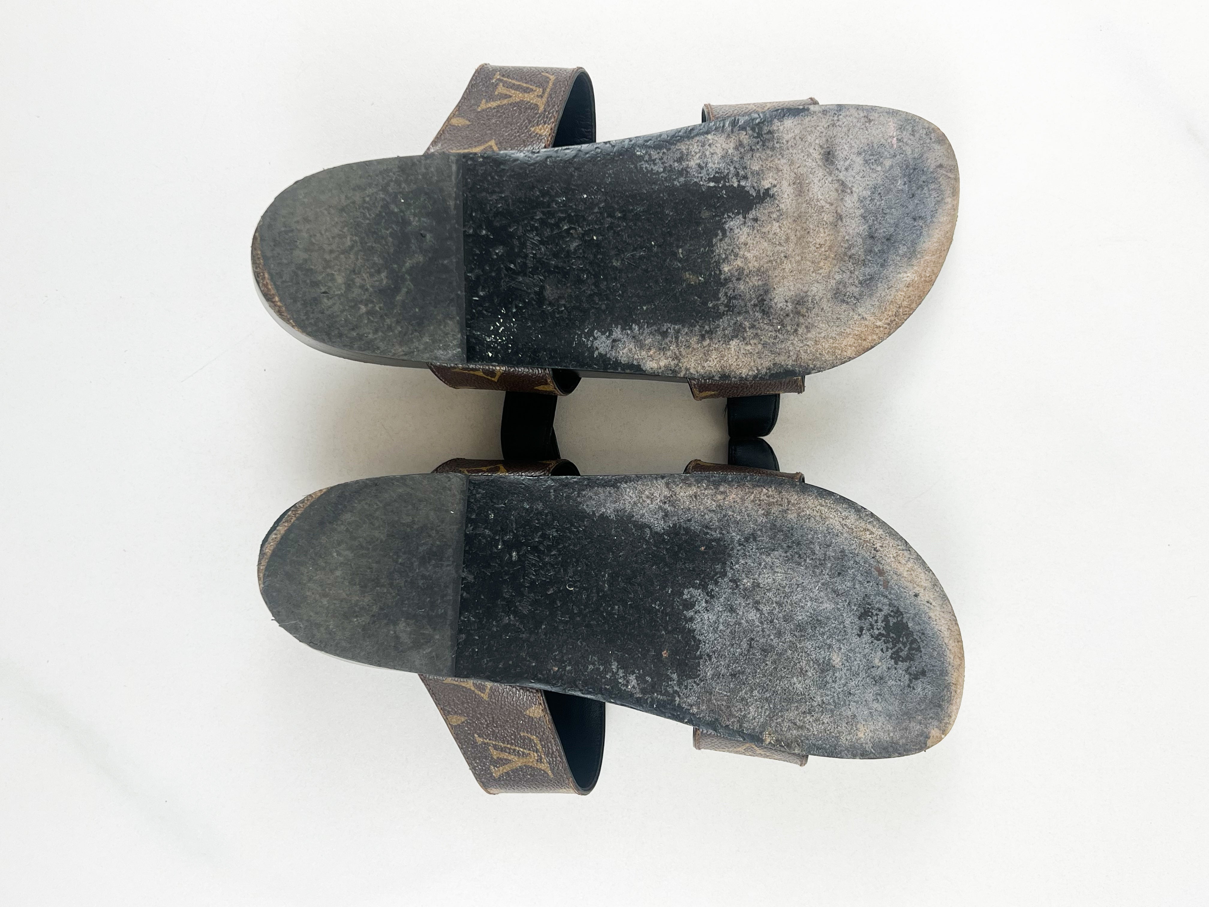 Louis Vuitton Bom Dia Flat Comfort Mule Size 38.5