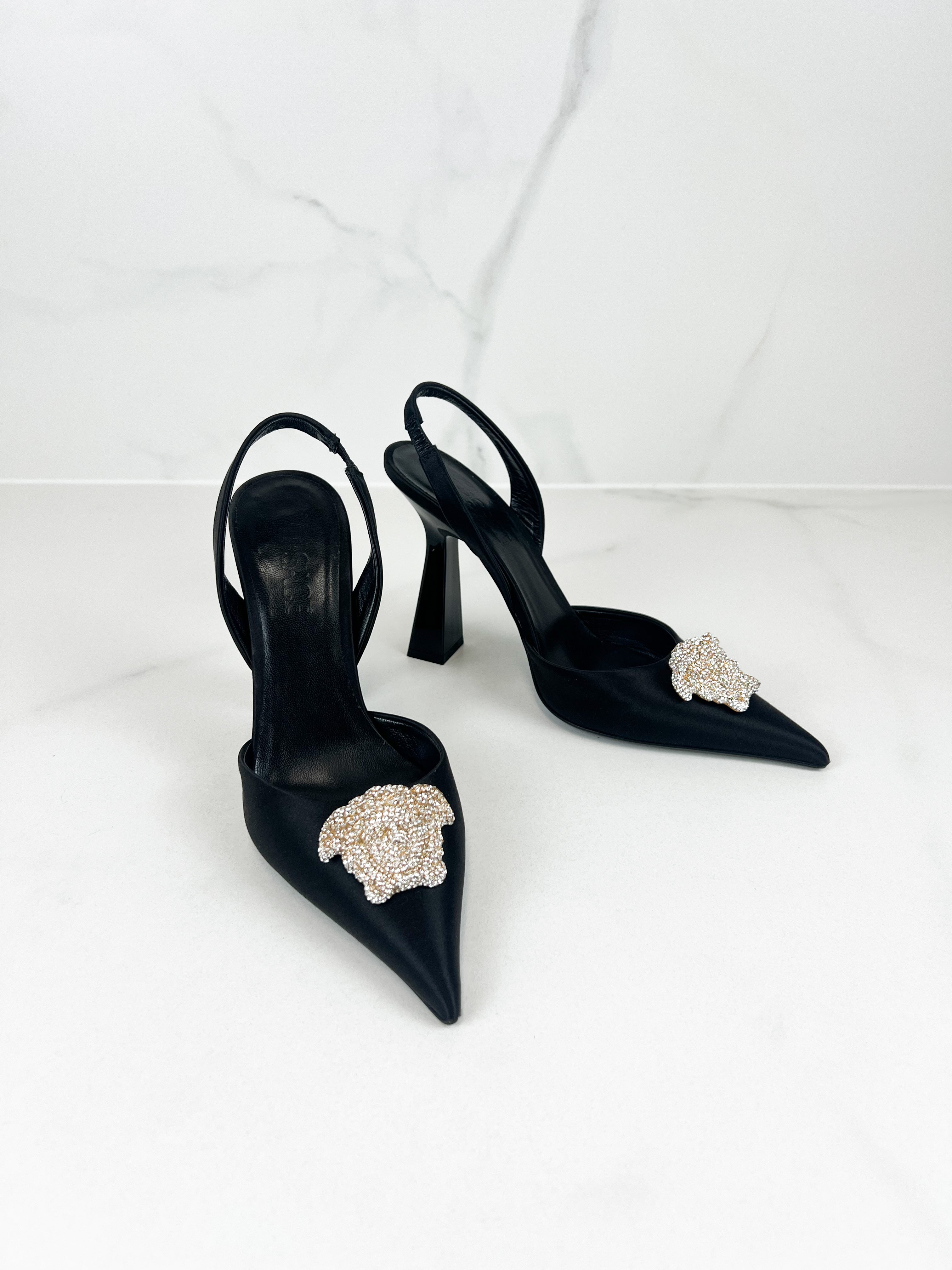 Versace Medusa Slingback Heels
