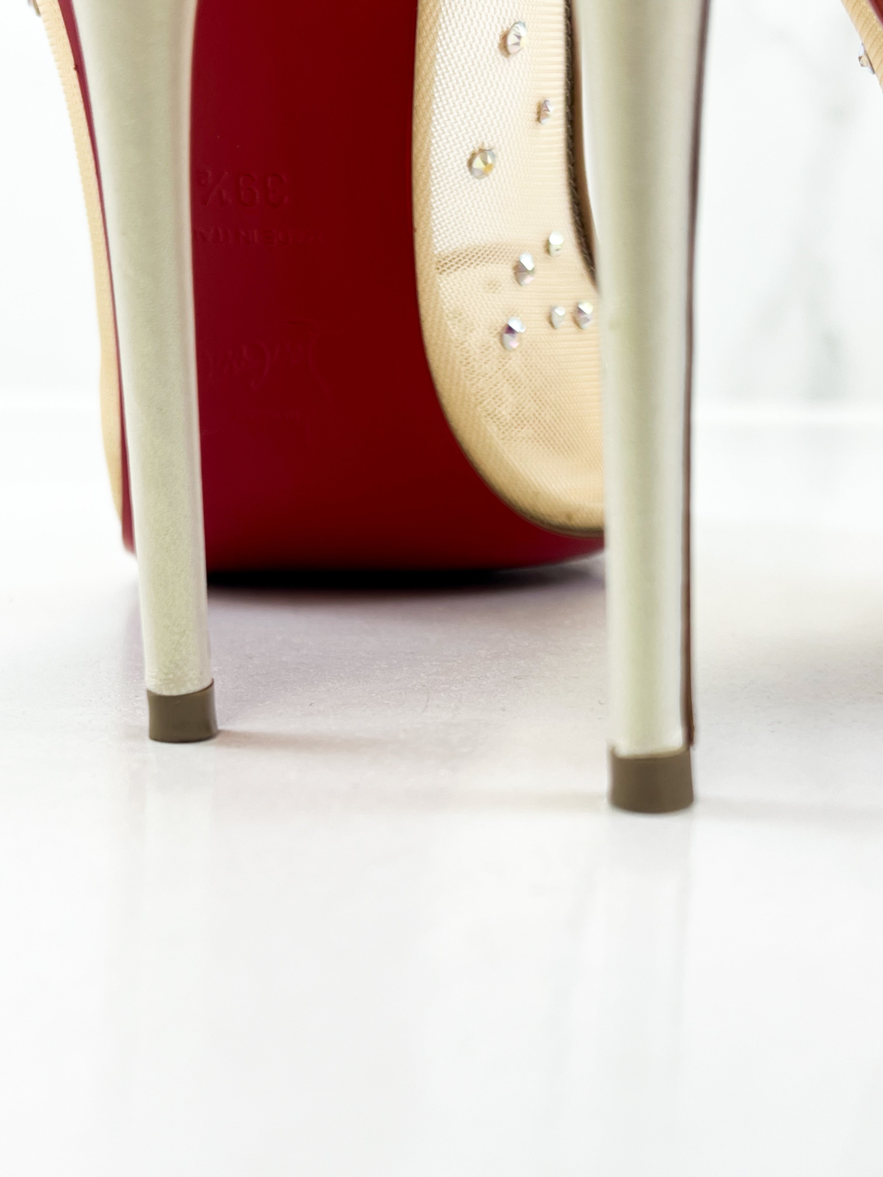 Christian Louboutin Follies Strass 100mm Size 39.5