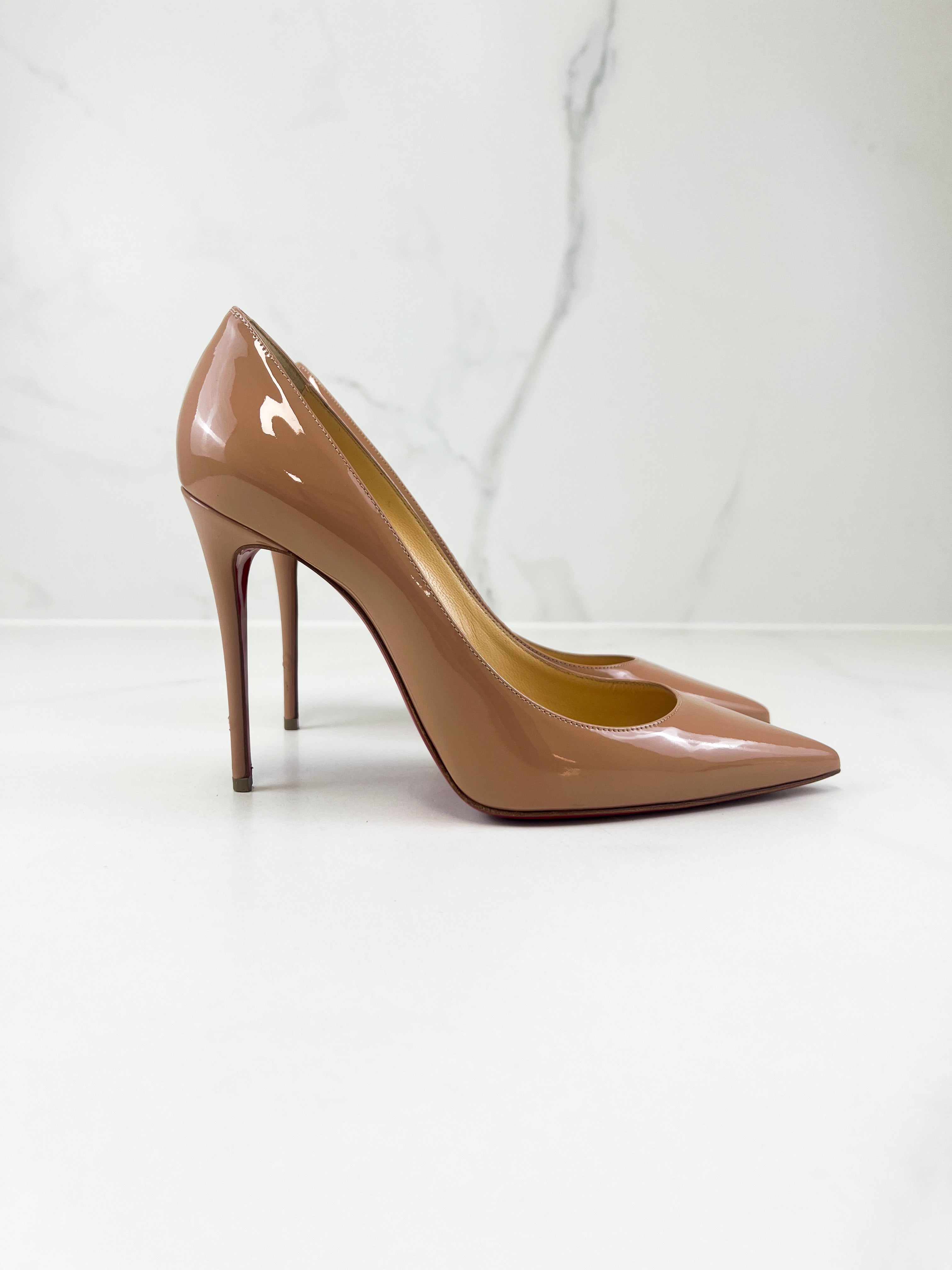 Christian Louboutin Beige Kate 85mm Size 38.5