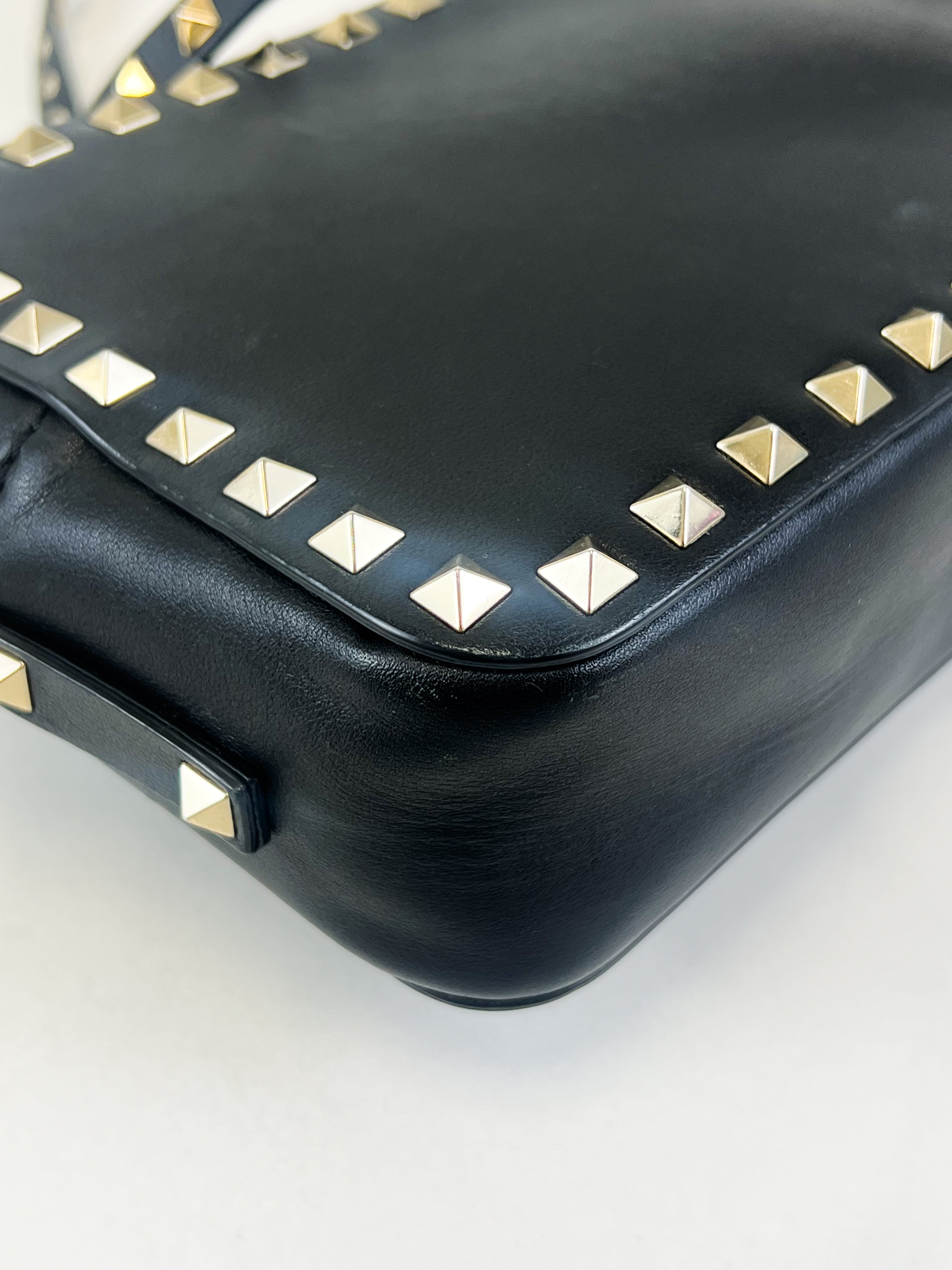 Valentino Garavani Black Rockstud Crossbody Bag