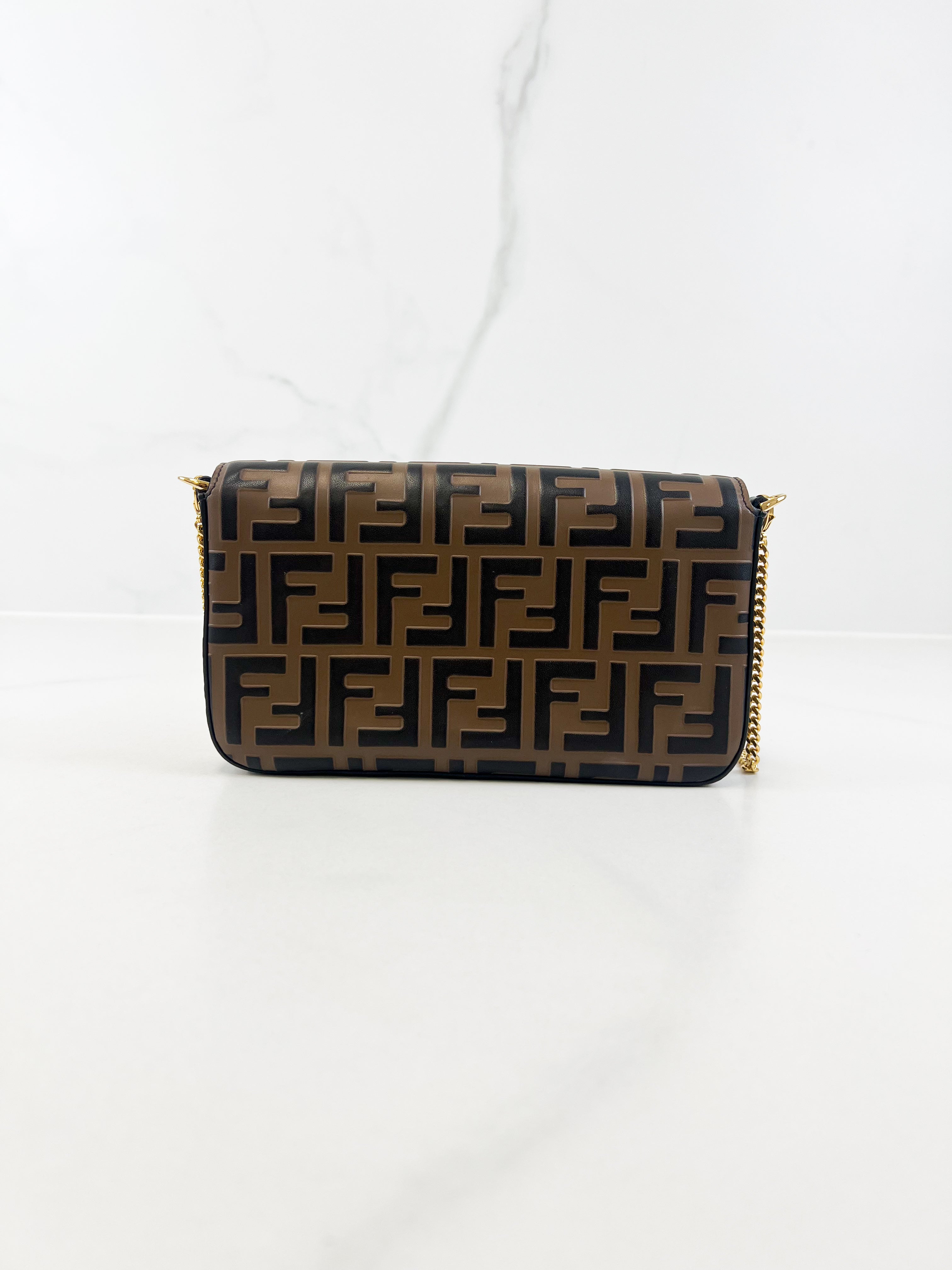 Fendi F Wallet on Chain with Pouch