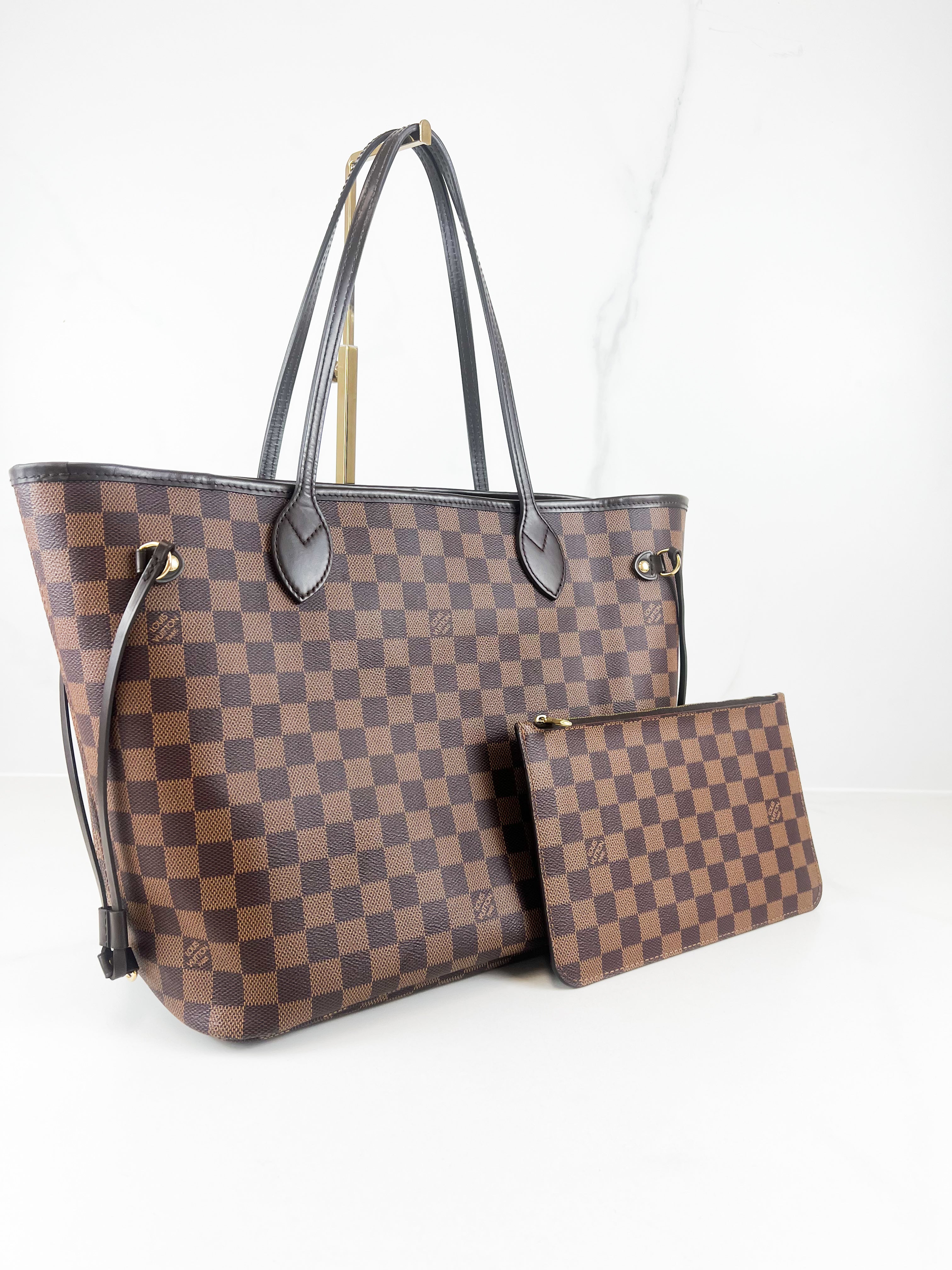 Louis Vuitton Damier Ebene Neverfull MM with Pouch