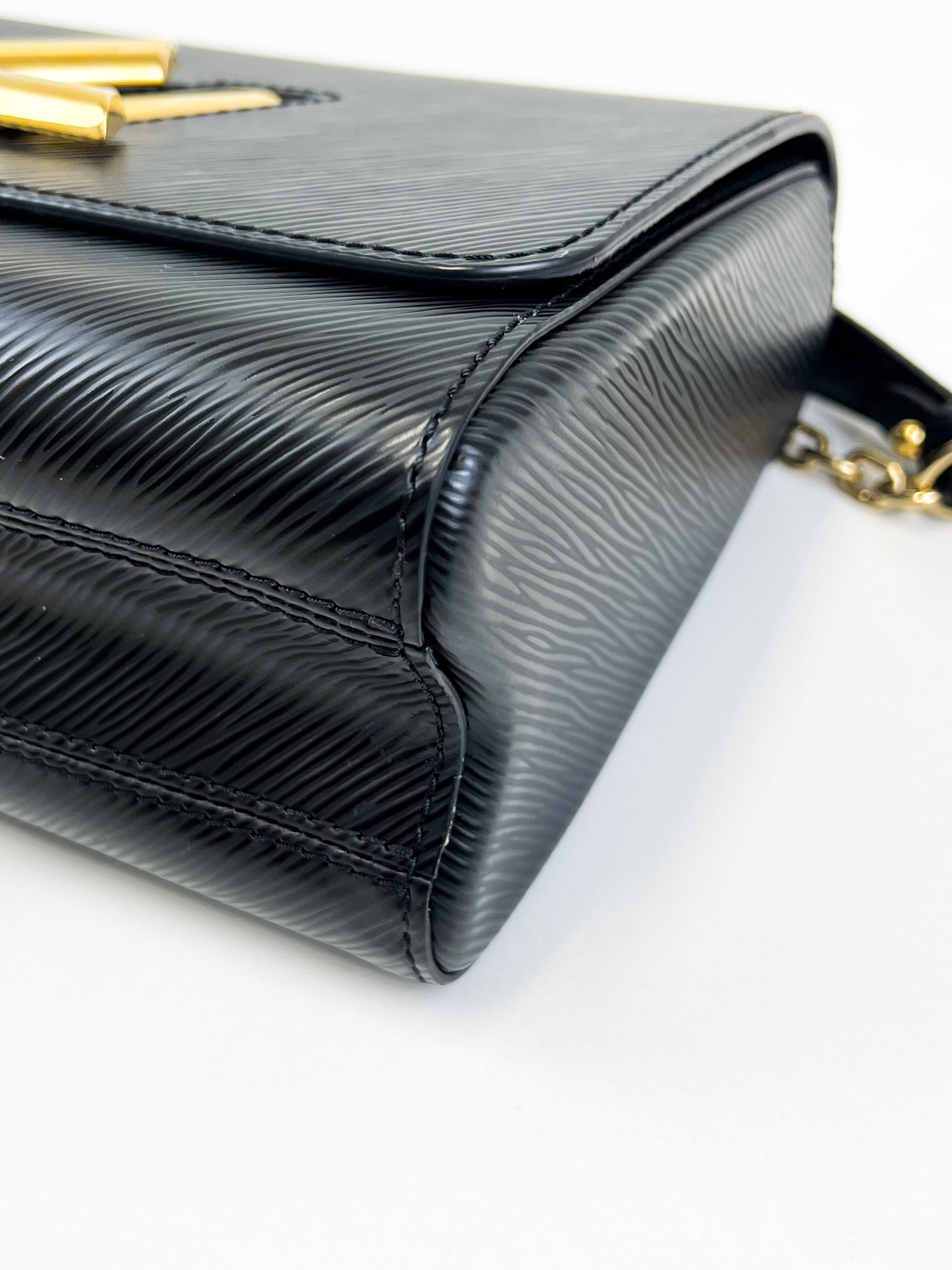 Louis Vuitton Black Twist PM In Epi Leather with GHW & Charms